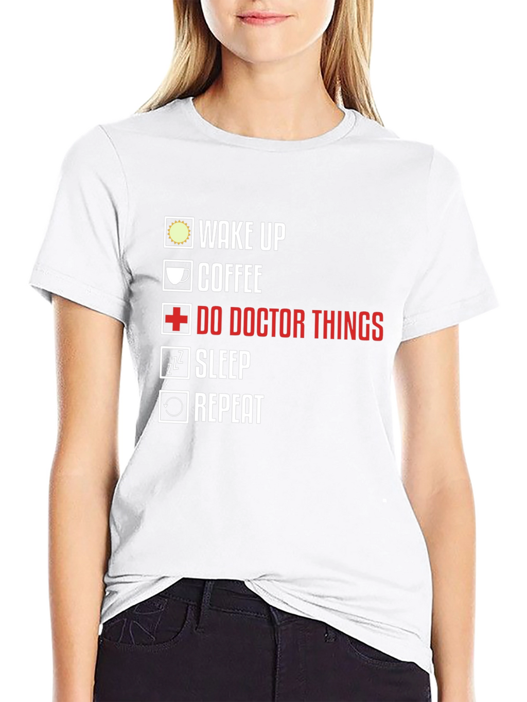 Doctors Life T-Shirt - Wake Up Coffee Repeat