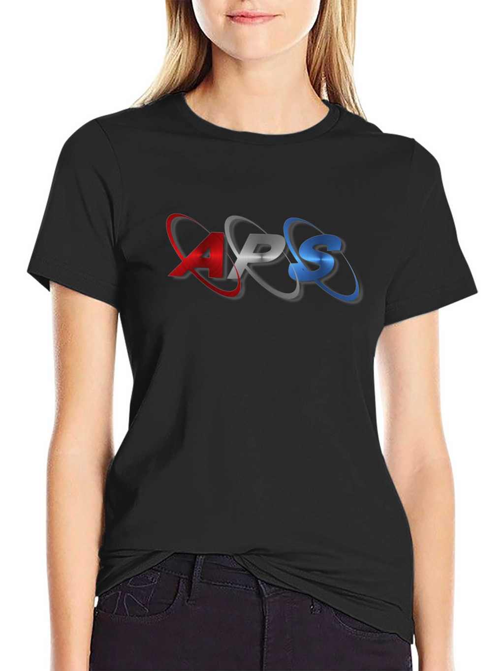 APS Graphic Black Tee - Stylish Casual Wear