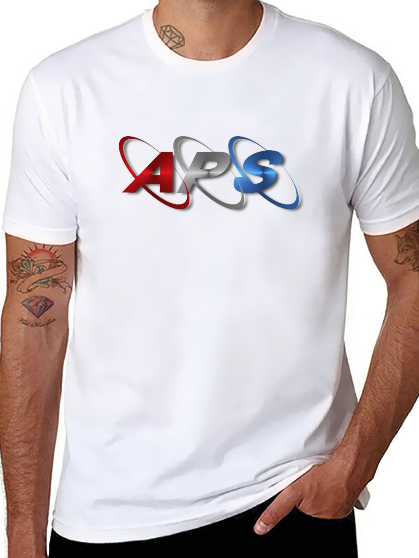 APS Graphic Black Tee - Stylish Casual Wear