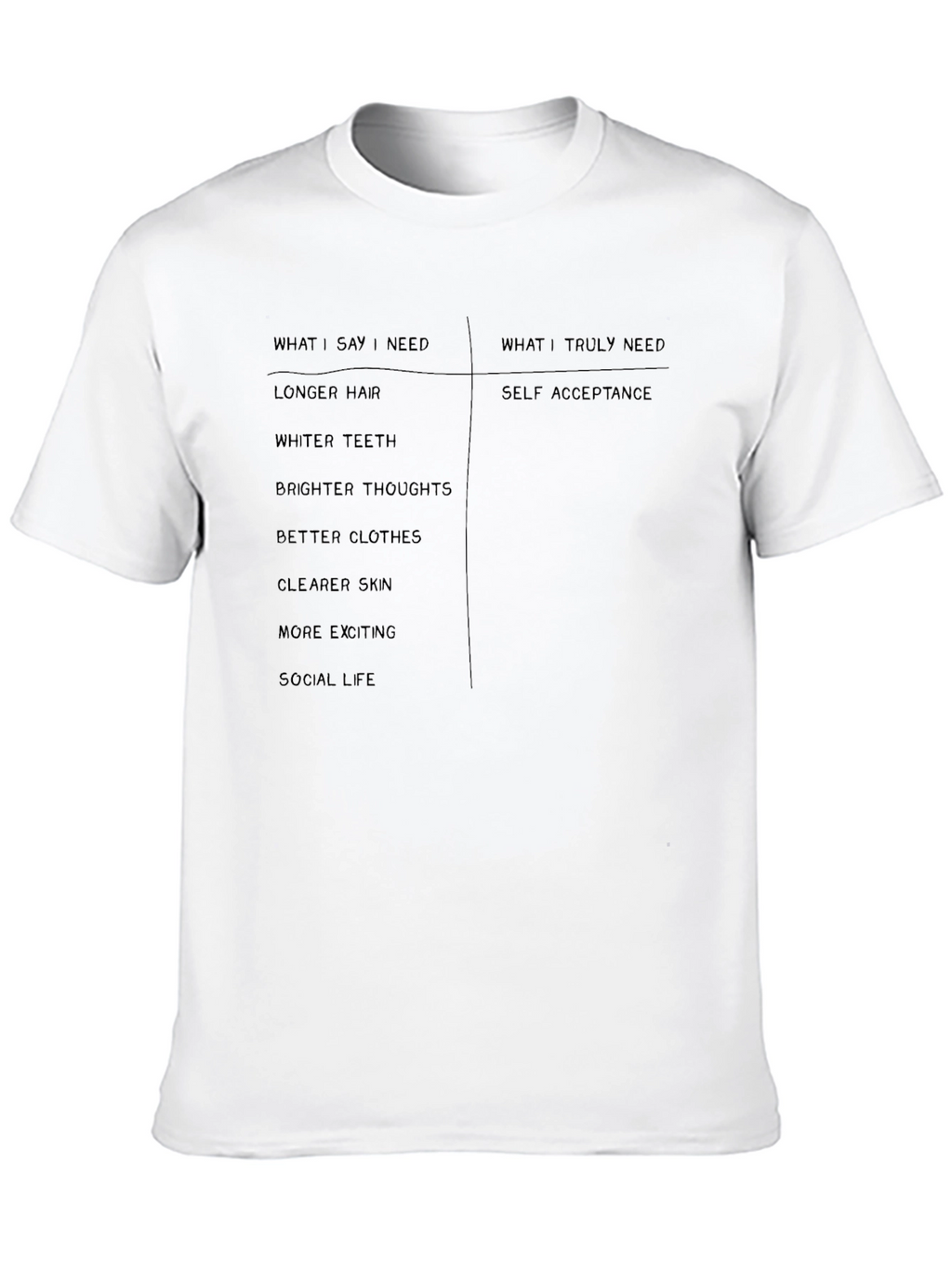 Self Acceptance Graphic T-Shirt - Unisex Casual Tee