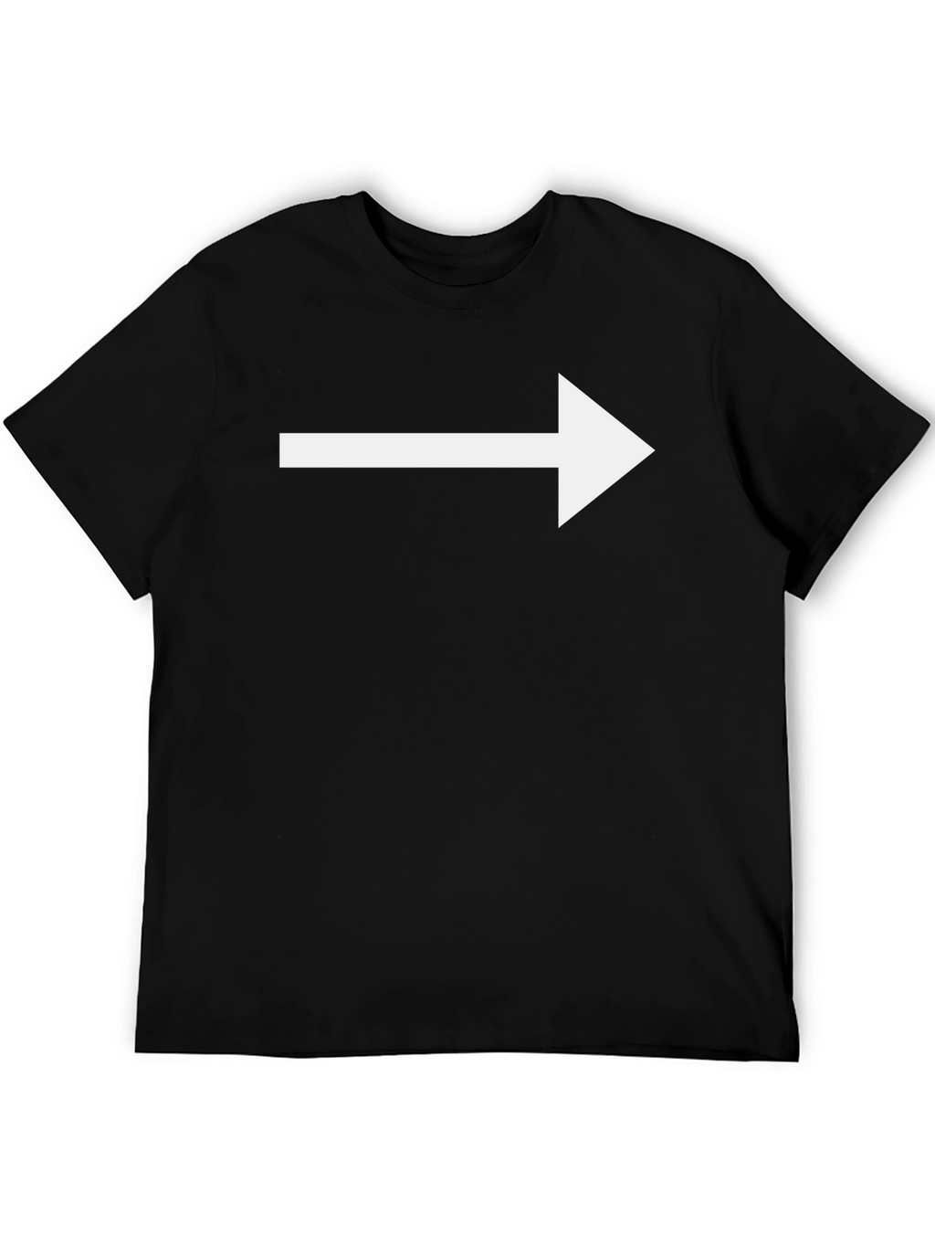 Right Arrow Graphic Tee - Black Casual Shirt