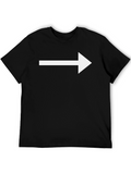 Right Arrow Graphic Tee - Black Casual Shirt