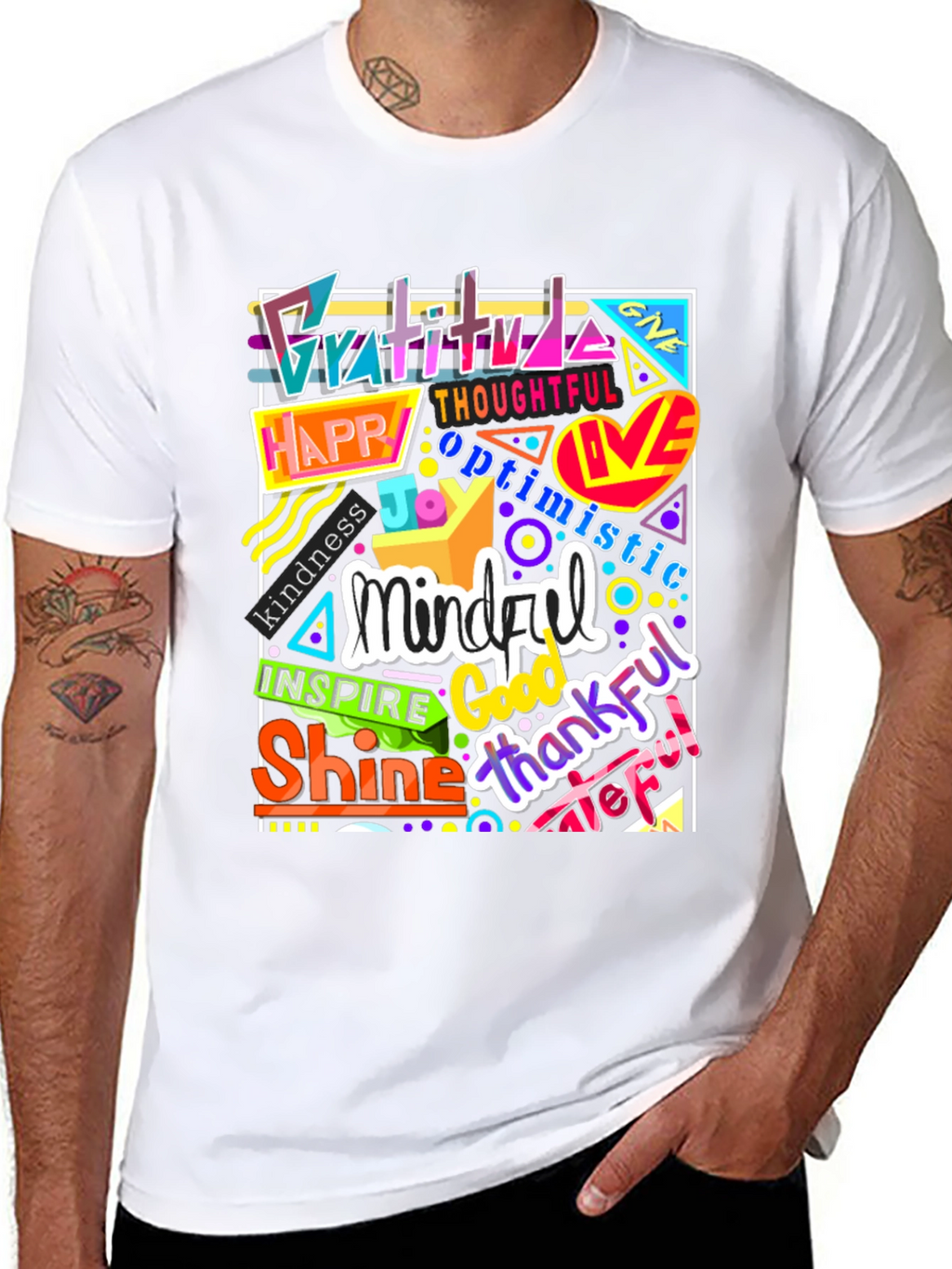 Inspirational Word Art Graphic T-Shirt