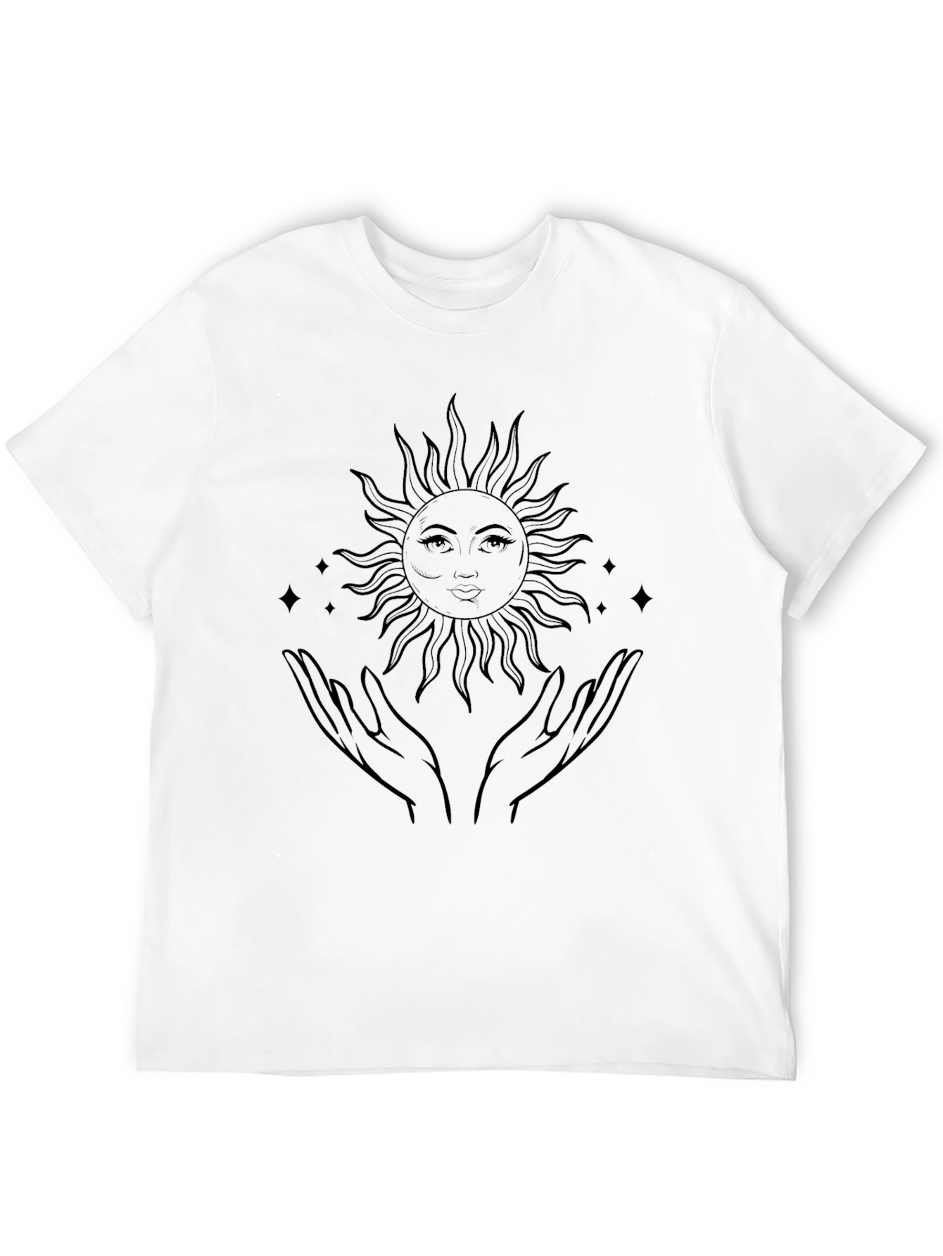 Mystic Sun Hands Graphic Tee - Black