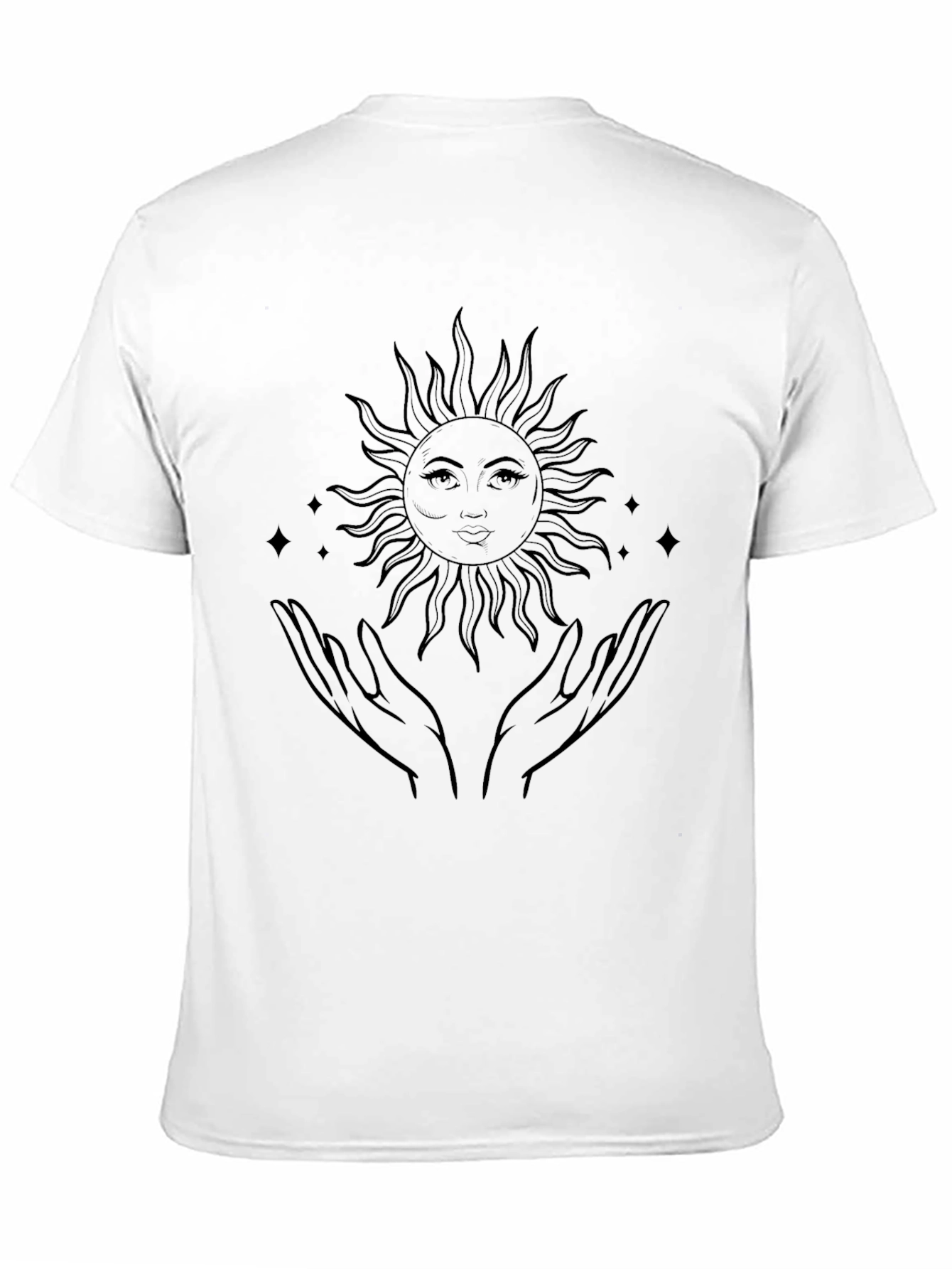 Mystic Sun Hands Graphic Tee - Black