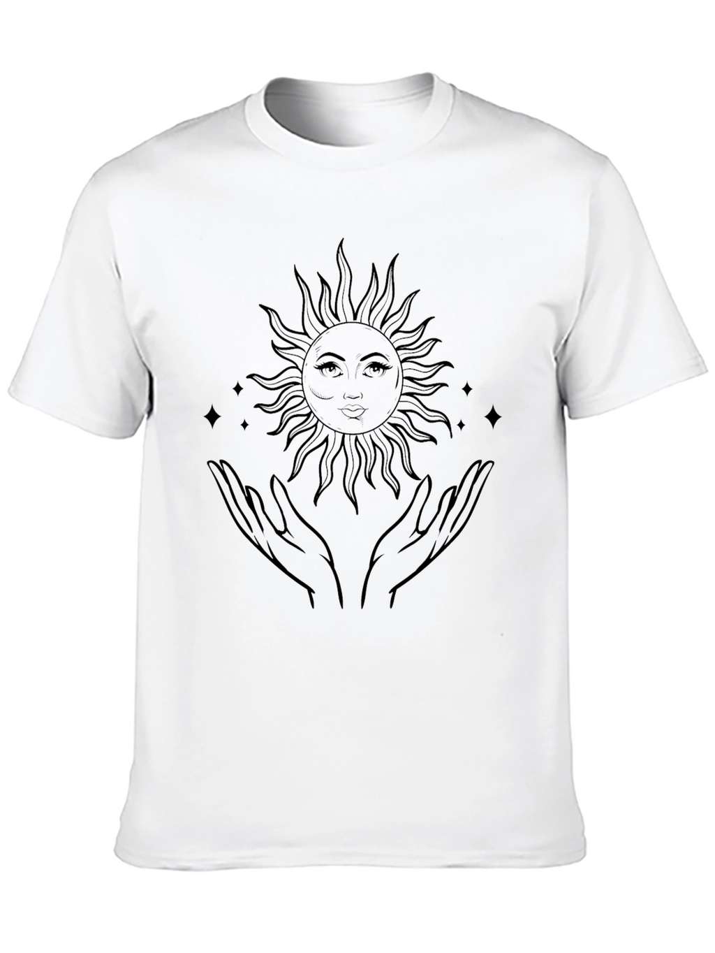 Mystic Sun Hands Graphic Tee - Black
