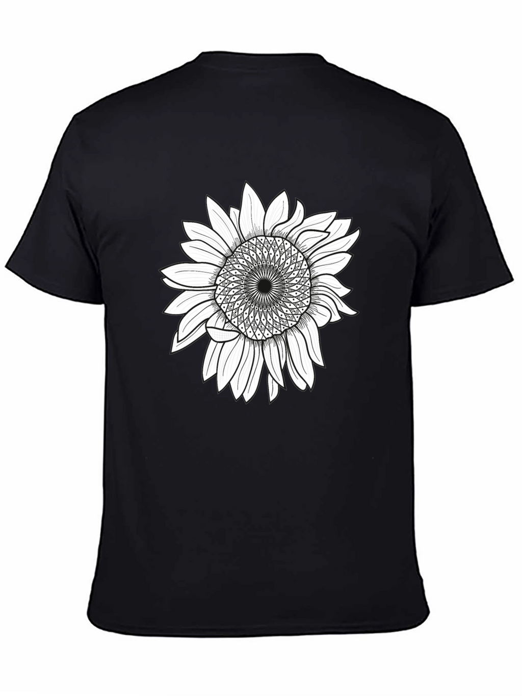 Sunflower Graphic Print T-Shirt - Black