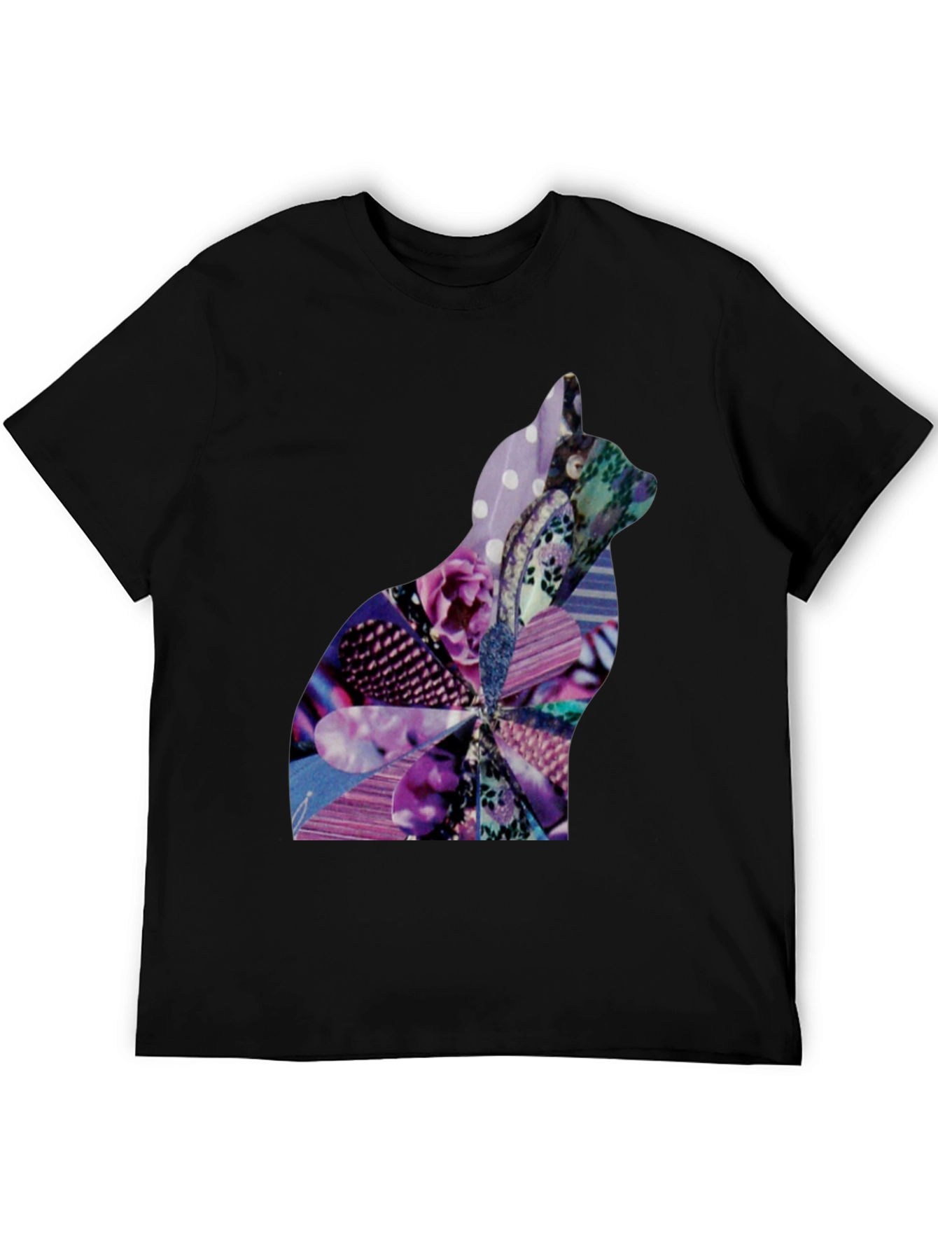 Abstract Cat Silhouette Graphic Tee