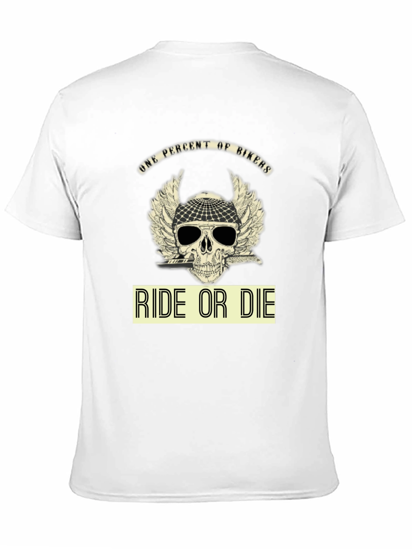 Ride or Die Biker T-Shirt - Skull Design
