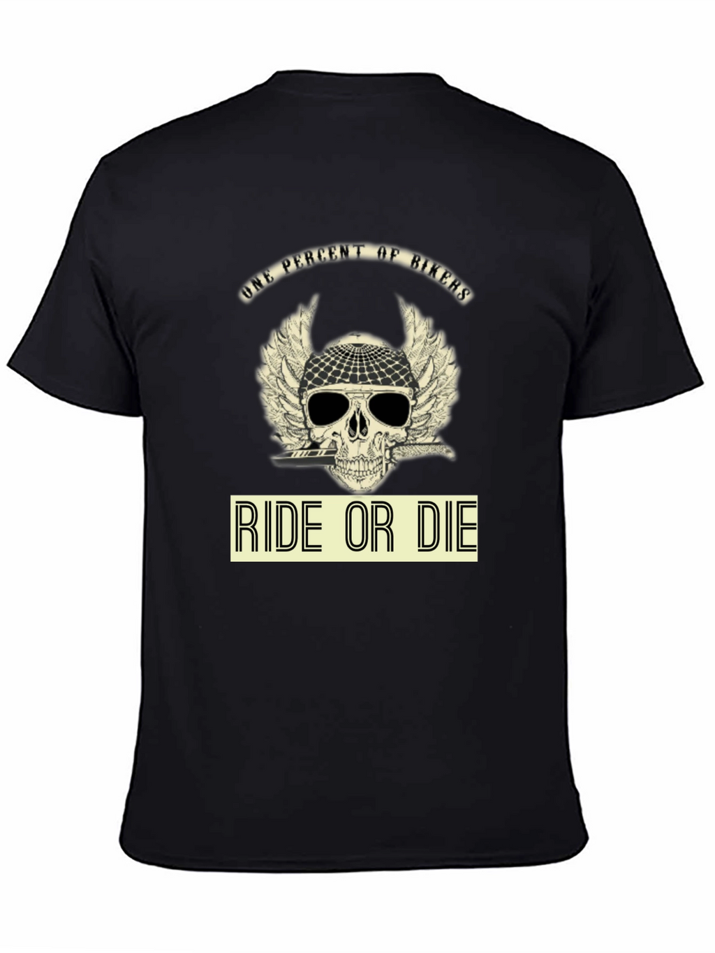 Ride or Die Biker T-Shirt - Skull Design