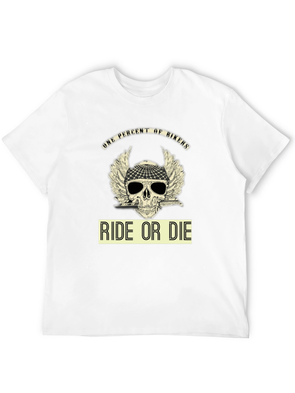 Ride or Die Biker T-Shirt - Skull Design