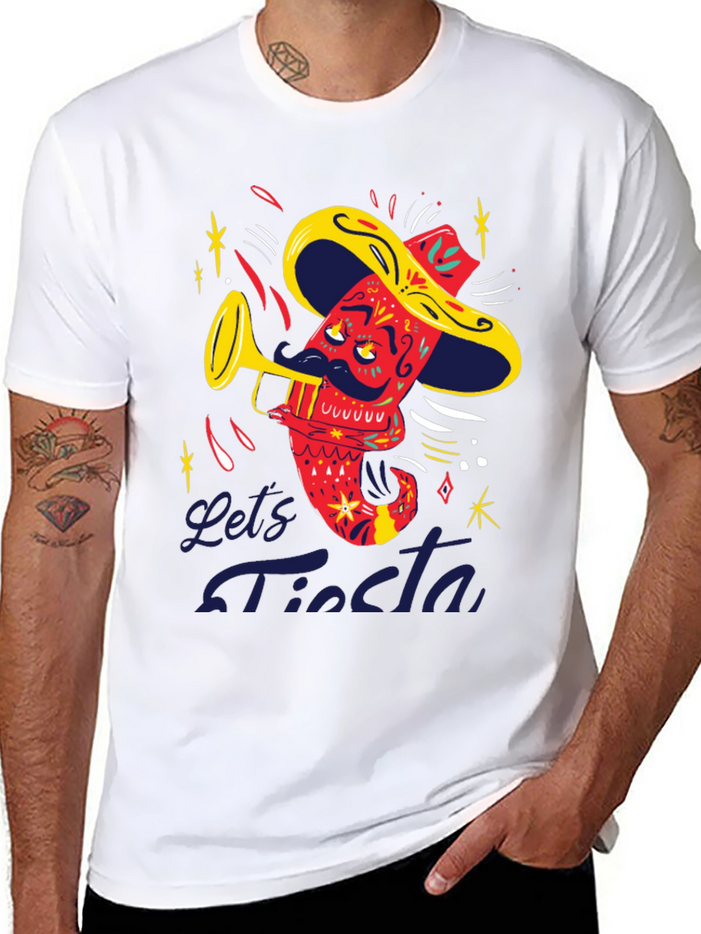 Lets Fiesta T-Shirt - Playful Graphic Tee