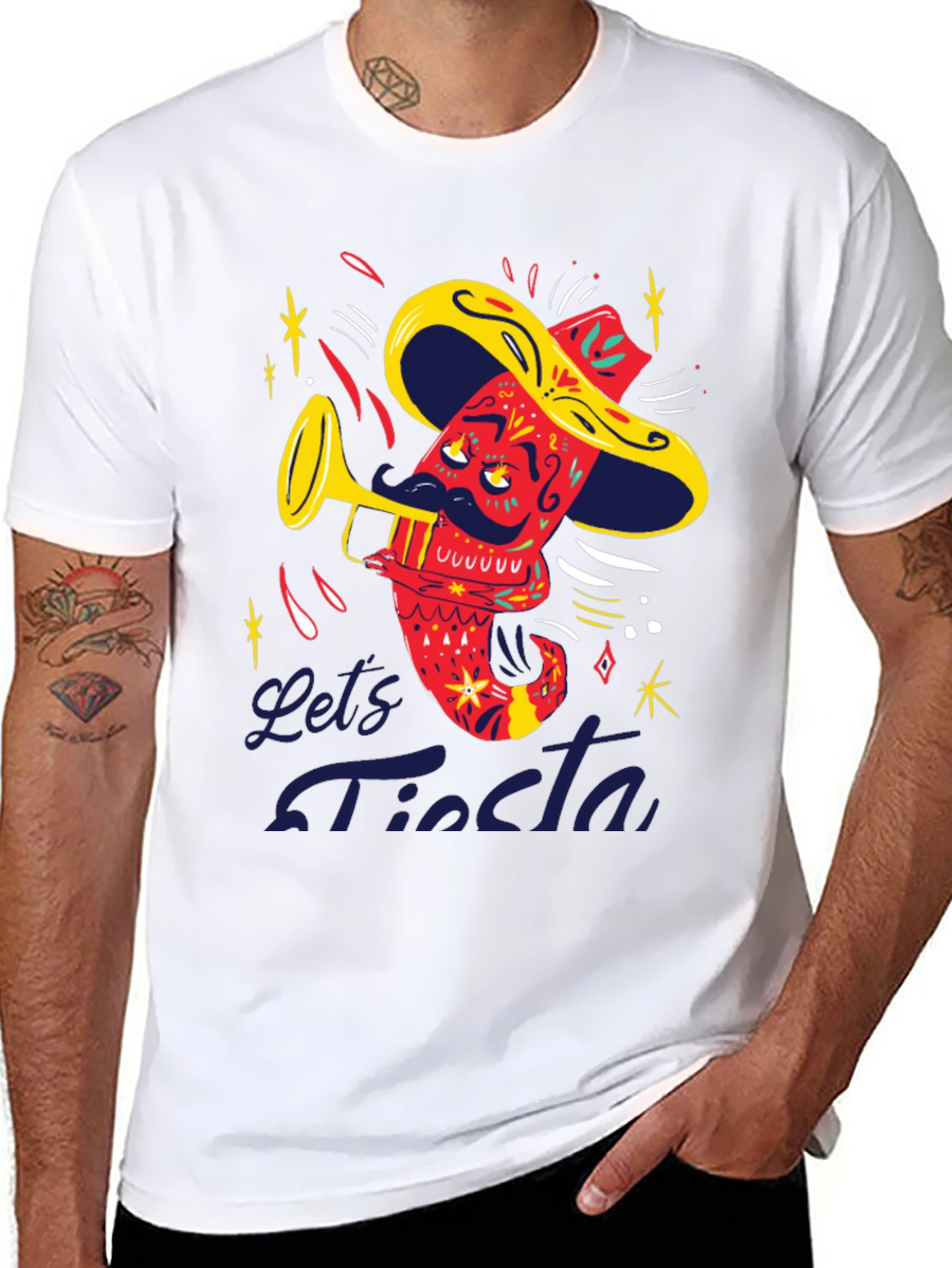 Lets Fiesta T-Shirt - Playful Graphic Tee