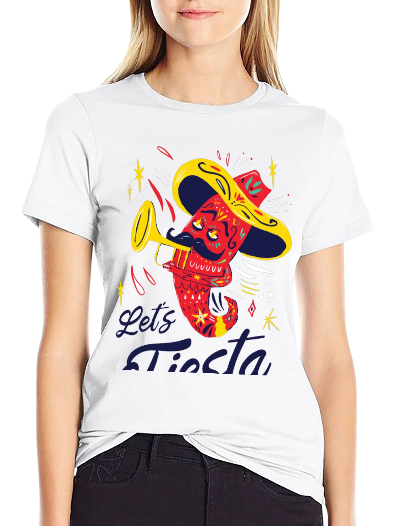 Lets Fiesta T-Shirt - Playful Graphic Tee
