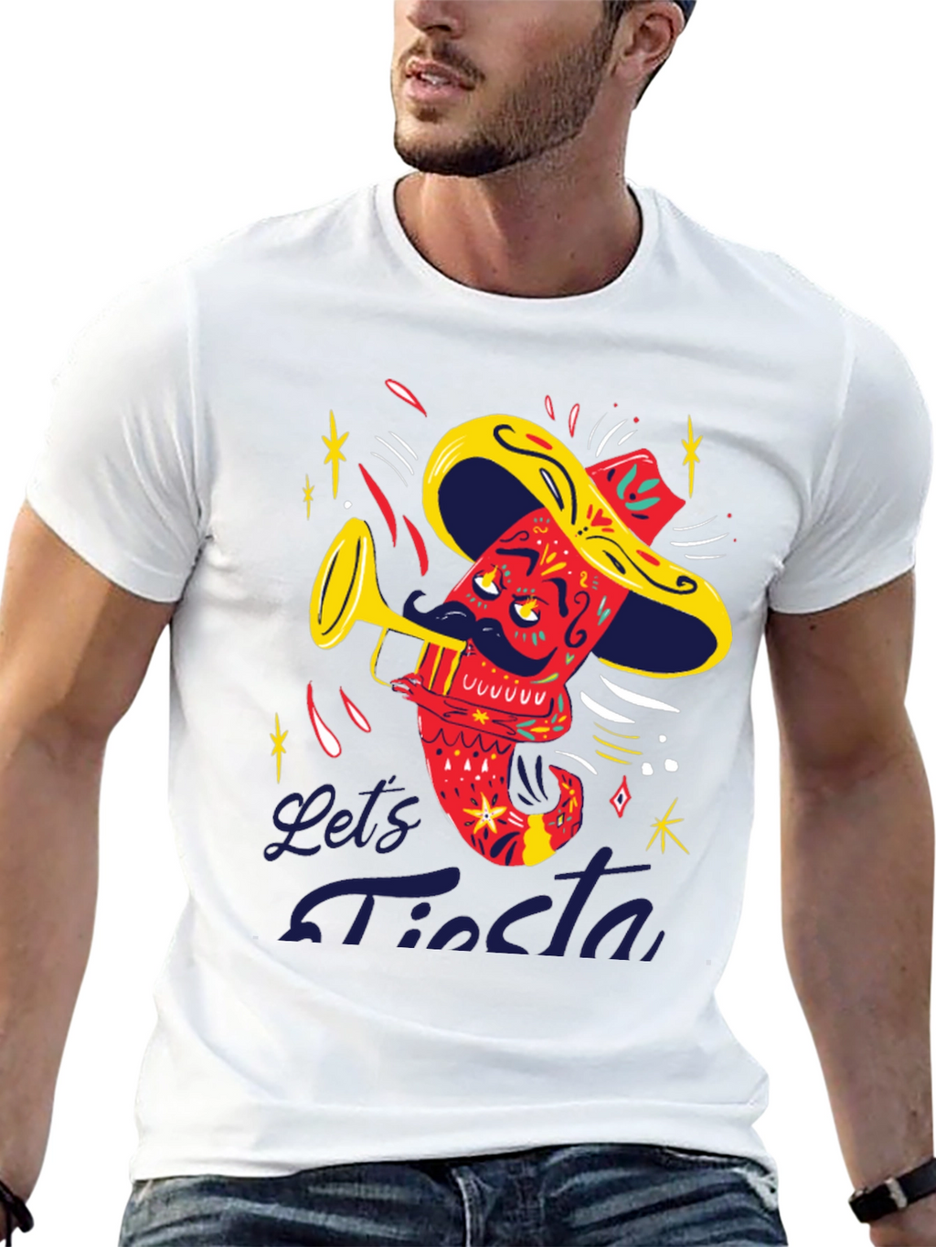 Lets Fiesta T-Shirt - Playful Graphic Tee
