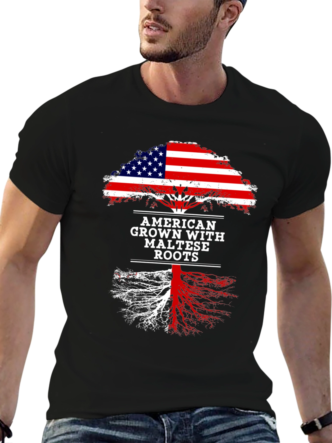 American Grown with Maltese Roots T-Shirt