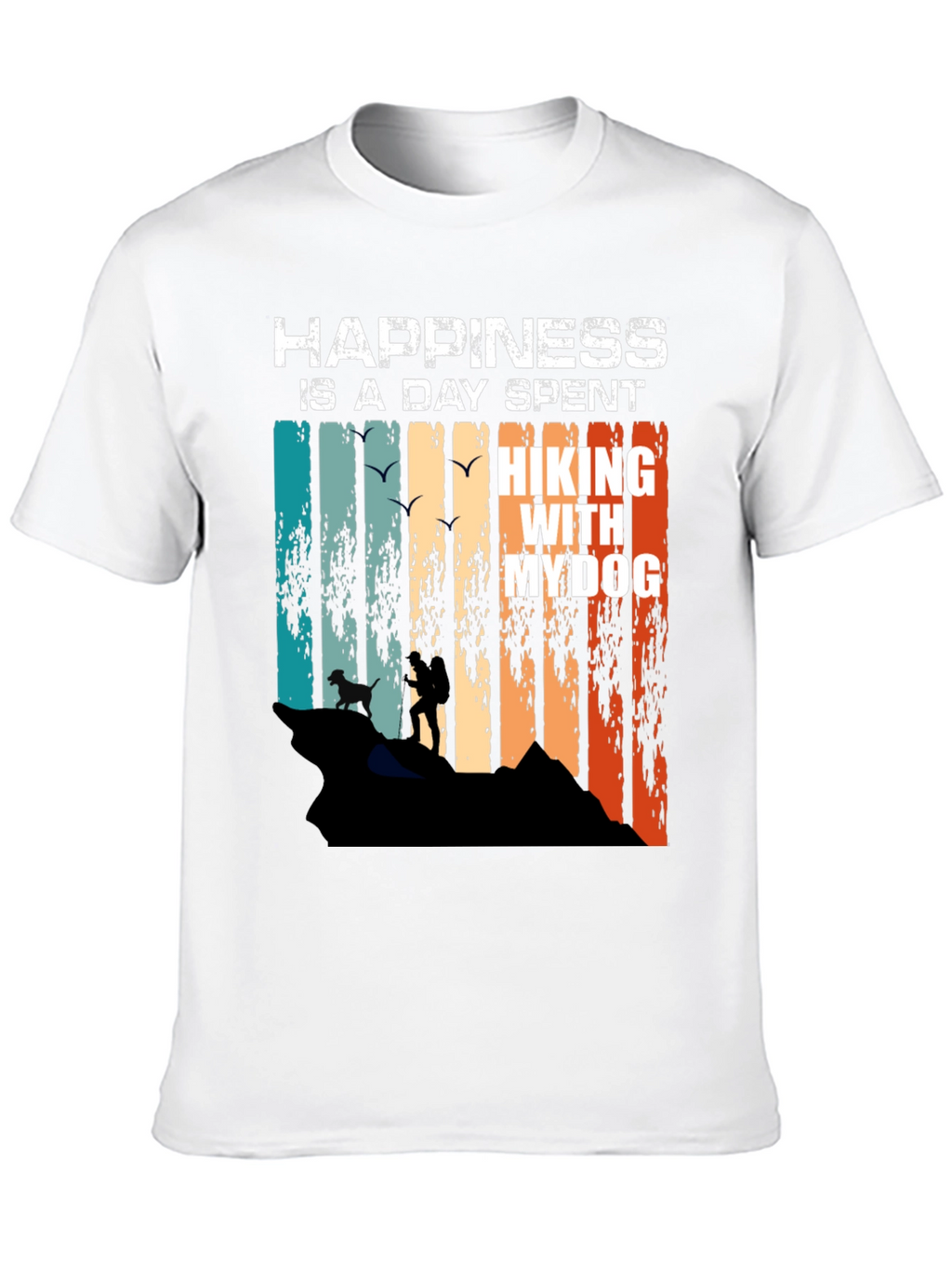 Happiness Hiking with My Dog T-Shirt