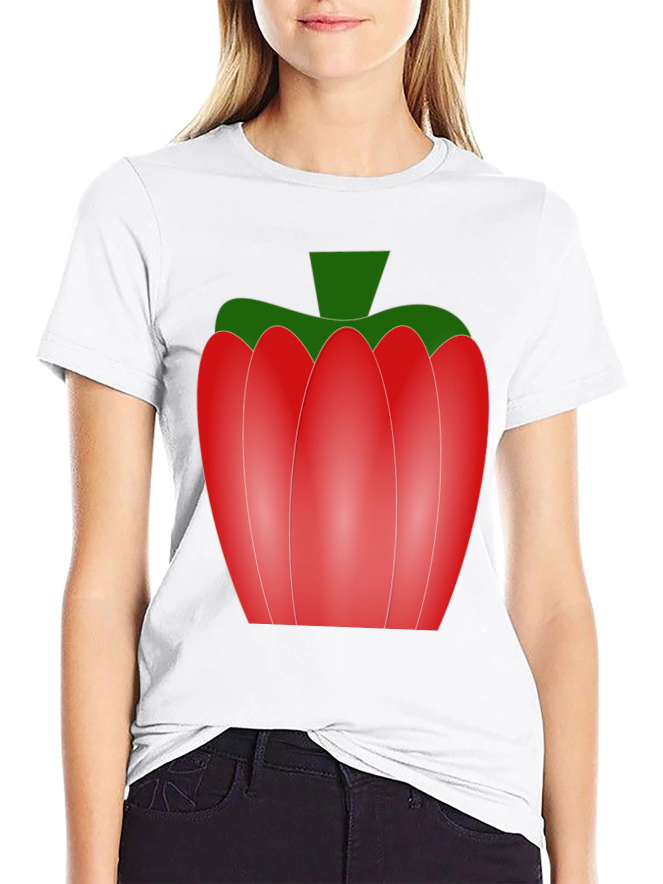 Red Pepper Graphic Tee - Unisex Black T-Shirt