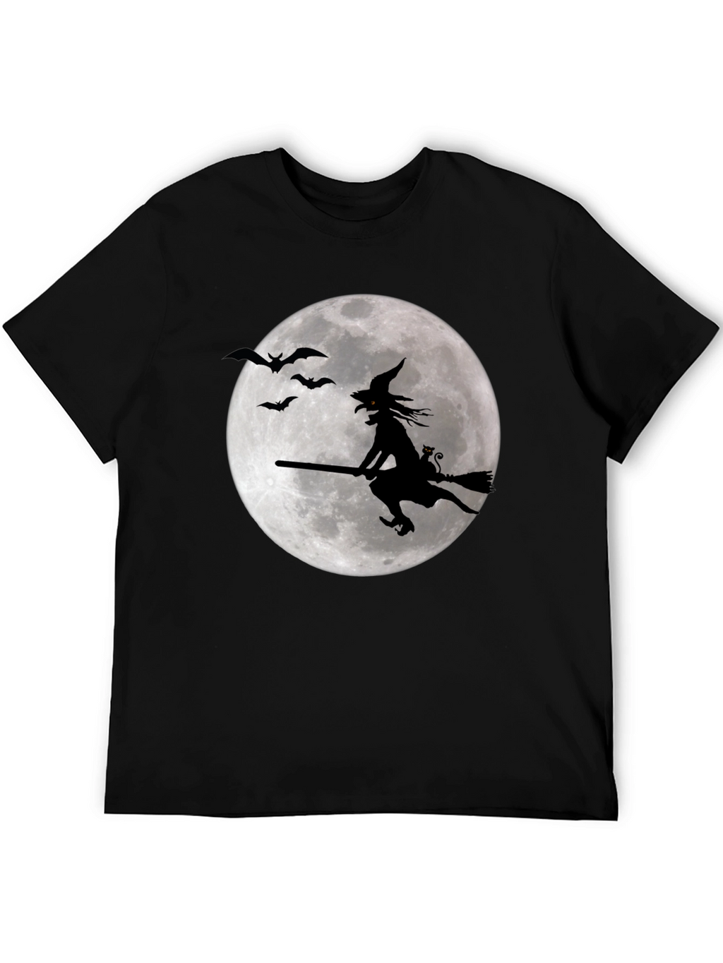 Witch on Moon Graphic T-Shirt