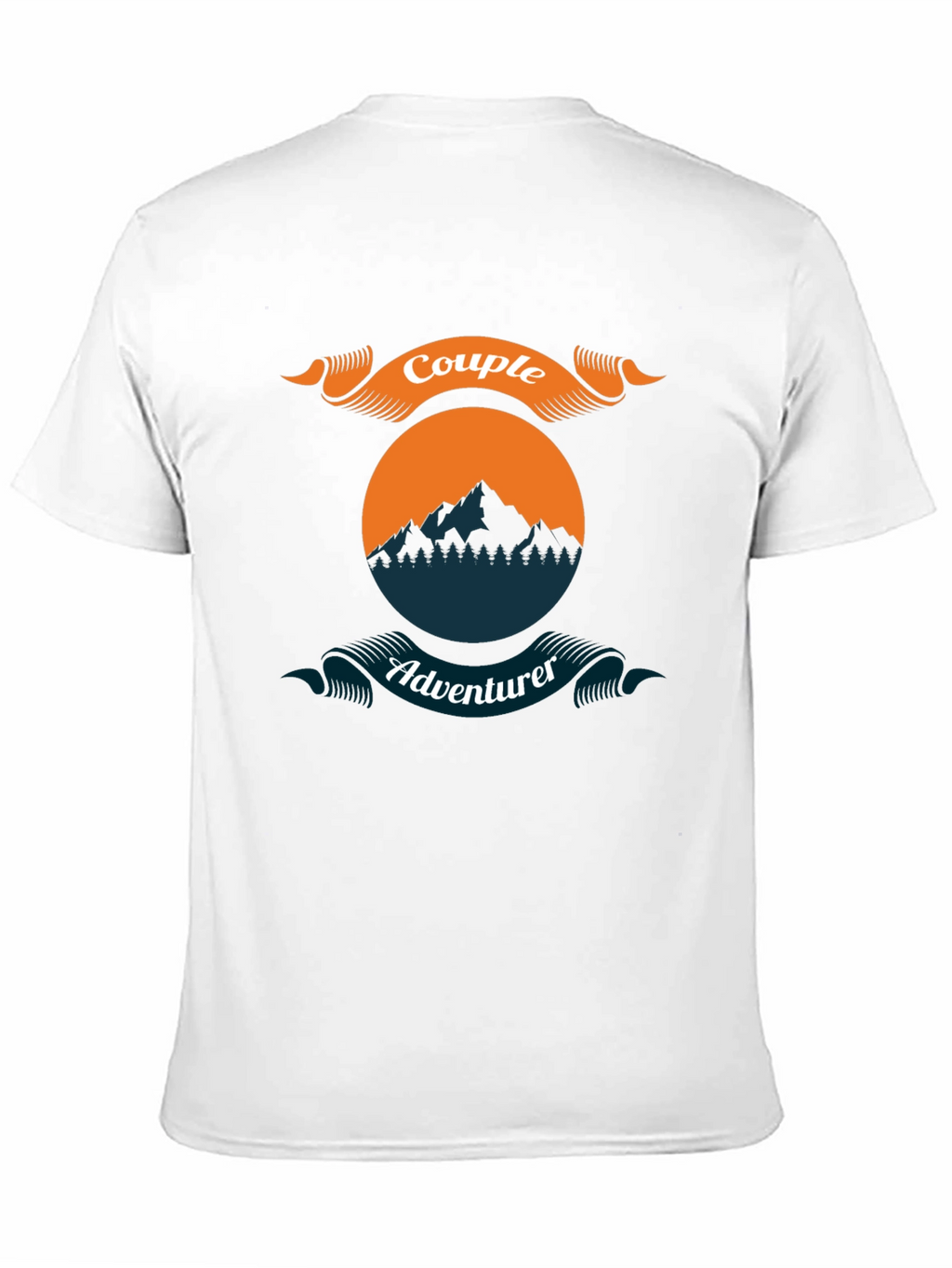 Couple Adventurer Graphic Tee - Black Casual Shirt