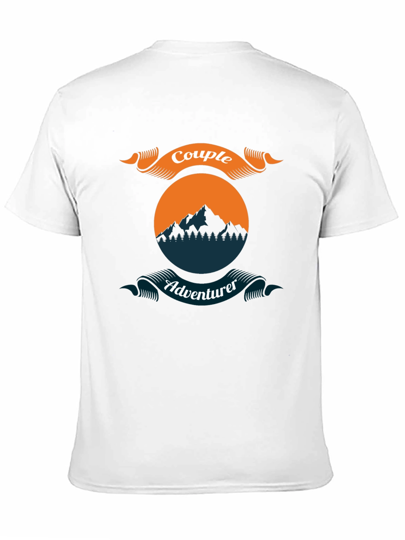 Couple Adventurer Graphic Tee - Black Casual Shirt