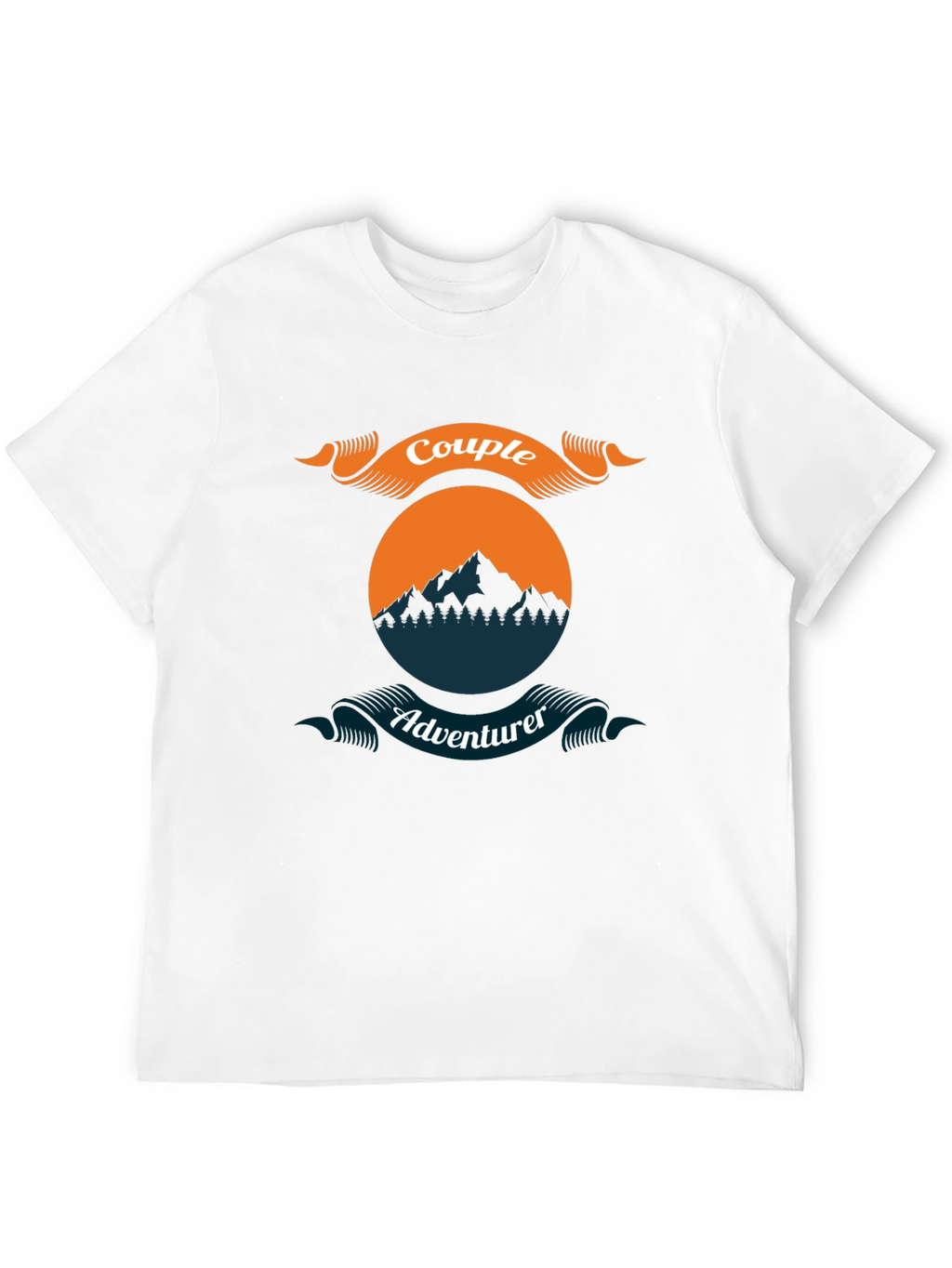 Couple Adventurer Graphic Tee - Black Casual Shirt