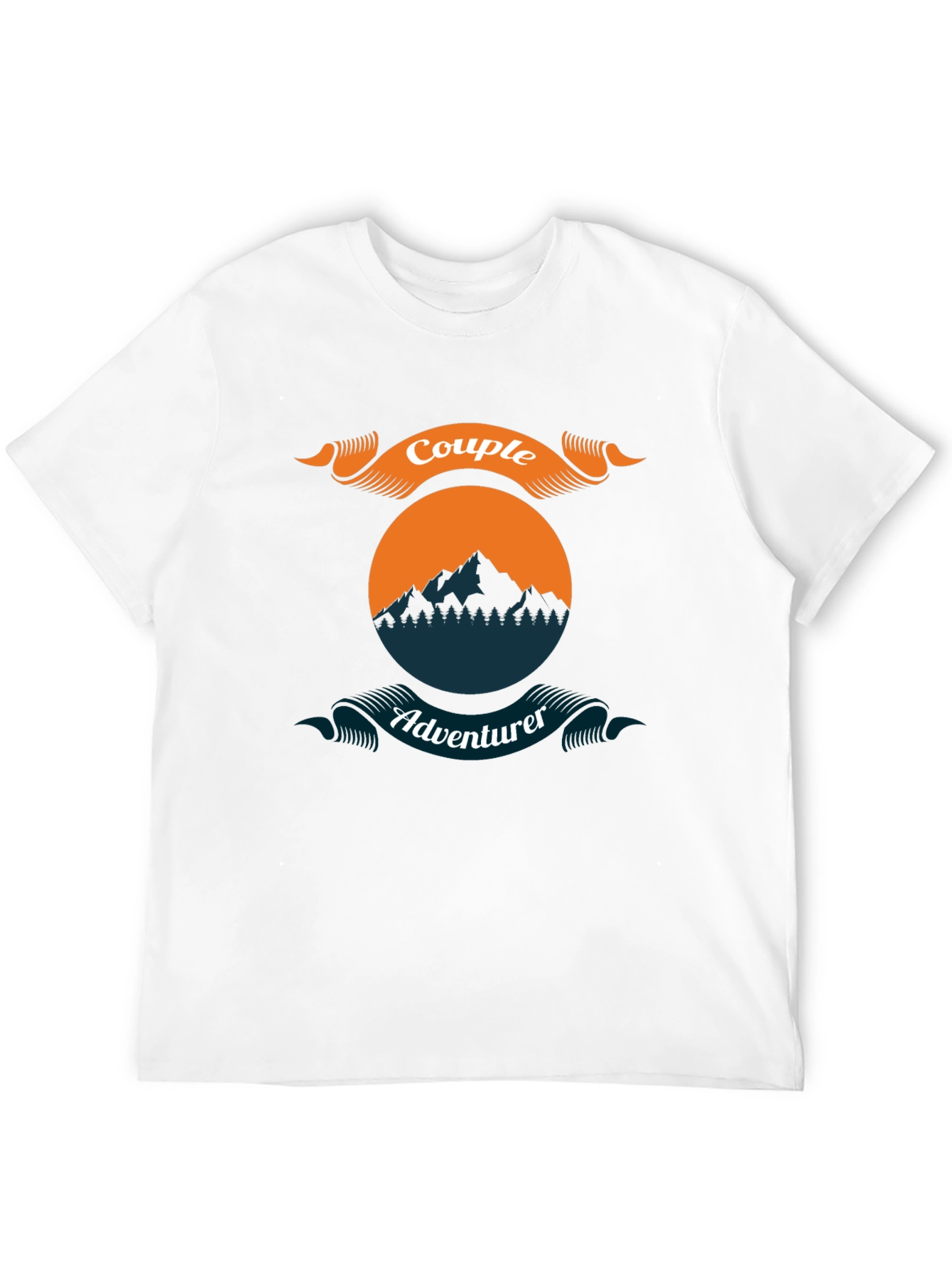 Couple Adventurer Graphic Tee - Black Casual Shirt