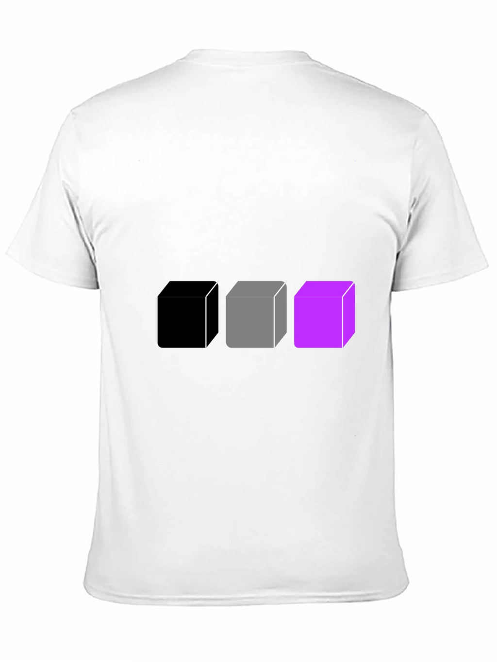 Geometric Cube Graphic Tee - Black