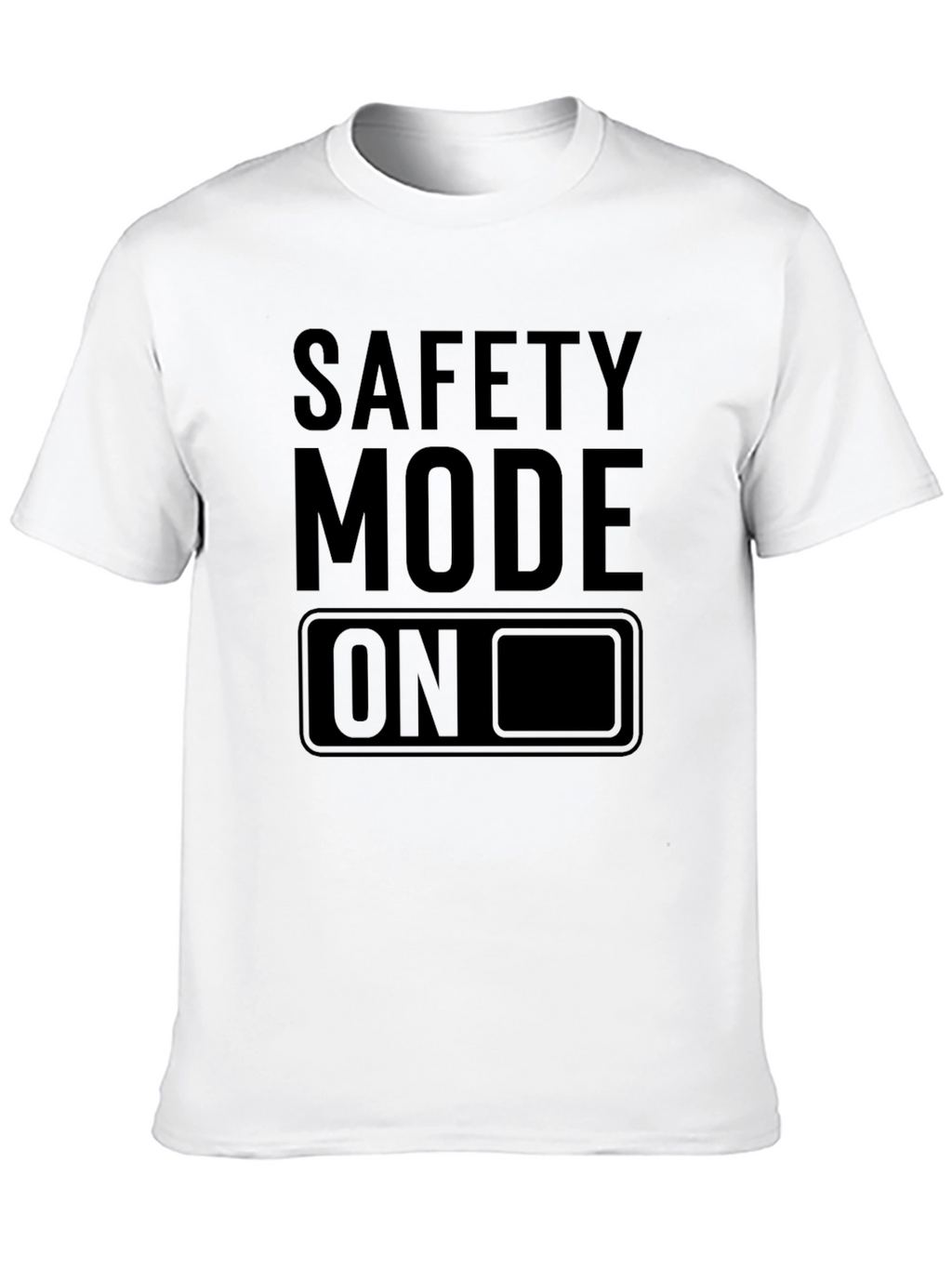 Safety Mode On Black Graphic Tee