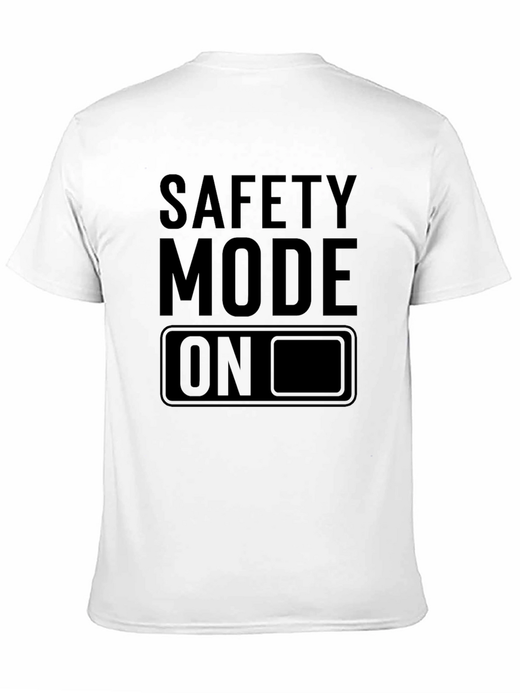 Safety Mode On Black Graphic Tee