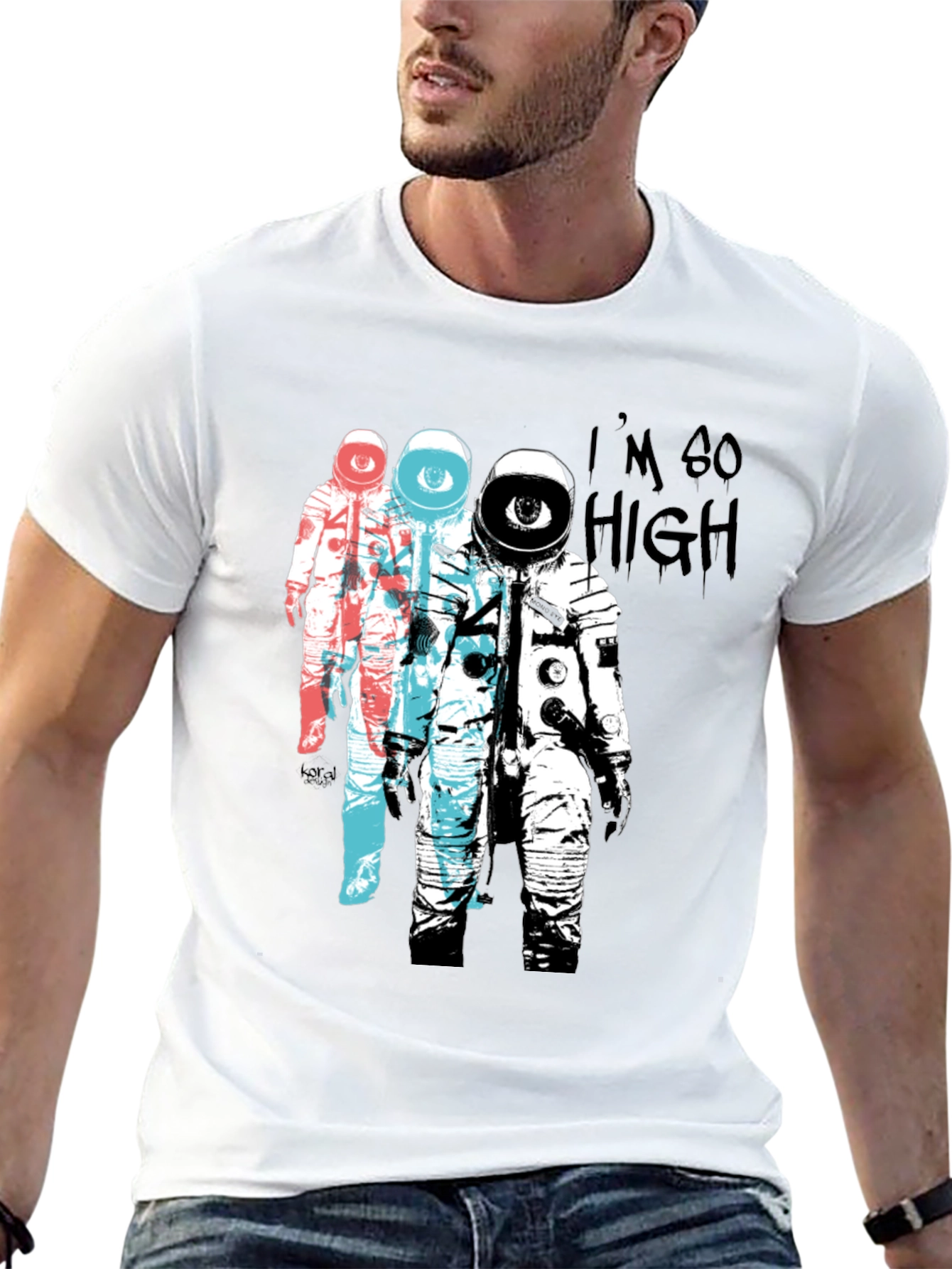Astronaut Eye T-Shirt - Im So High Graphic Tee