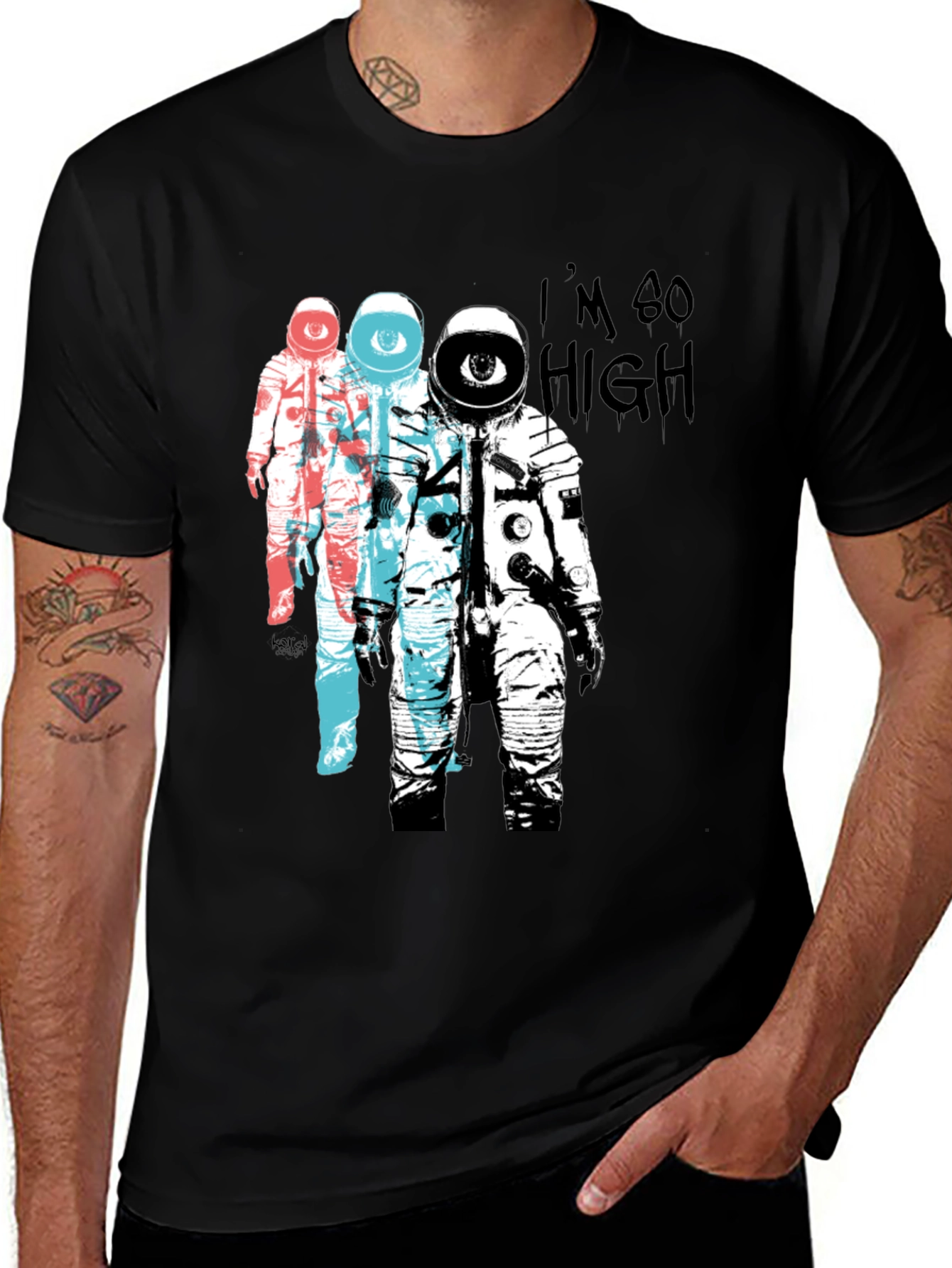 Astronaut Eye T-Shirt - Im So High Graphic Tee