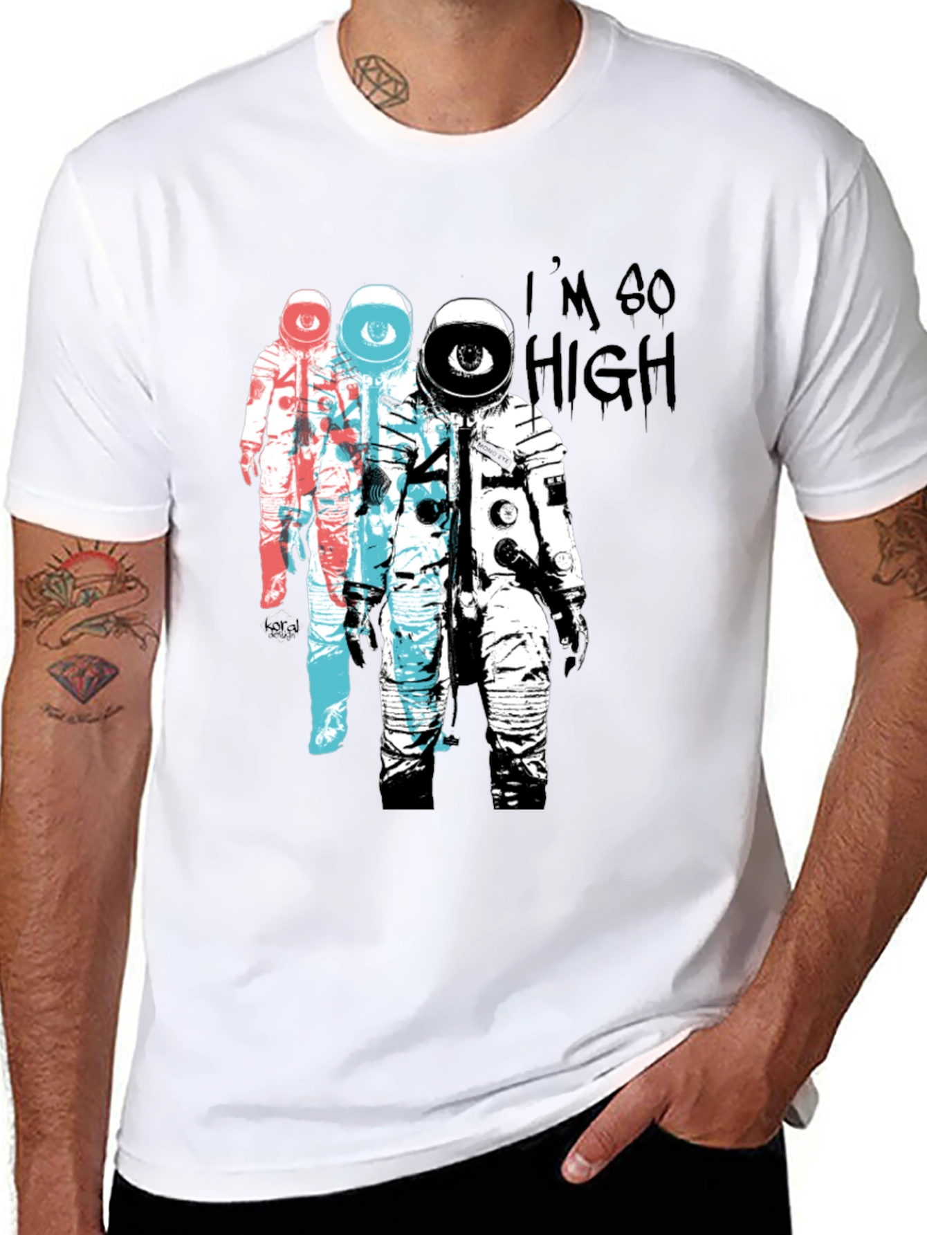 Astronaut Eye T-Shirt - Im So High Graphic Tee