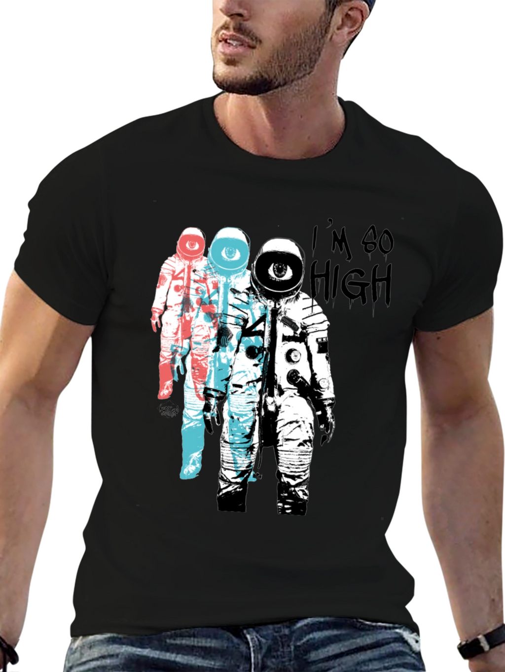 Astronaut Eye T-Shirt - Im So High Graphic Tee