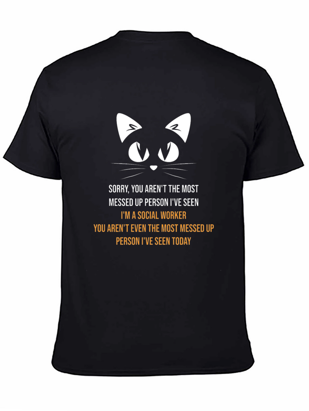 Social Worker Cat Graphic T-Shirt