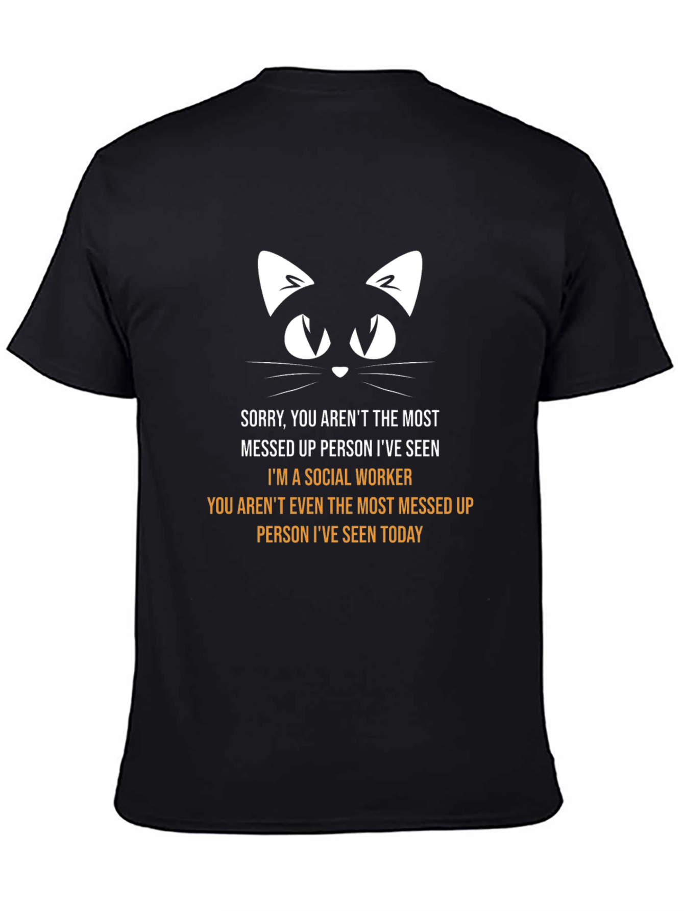 Social Worker Cat Graphic T-Shirt