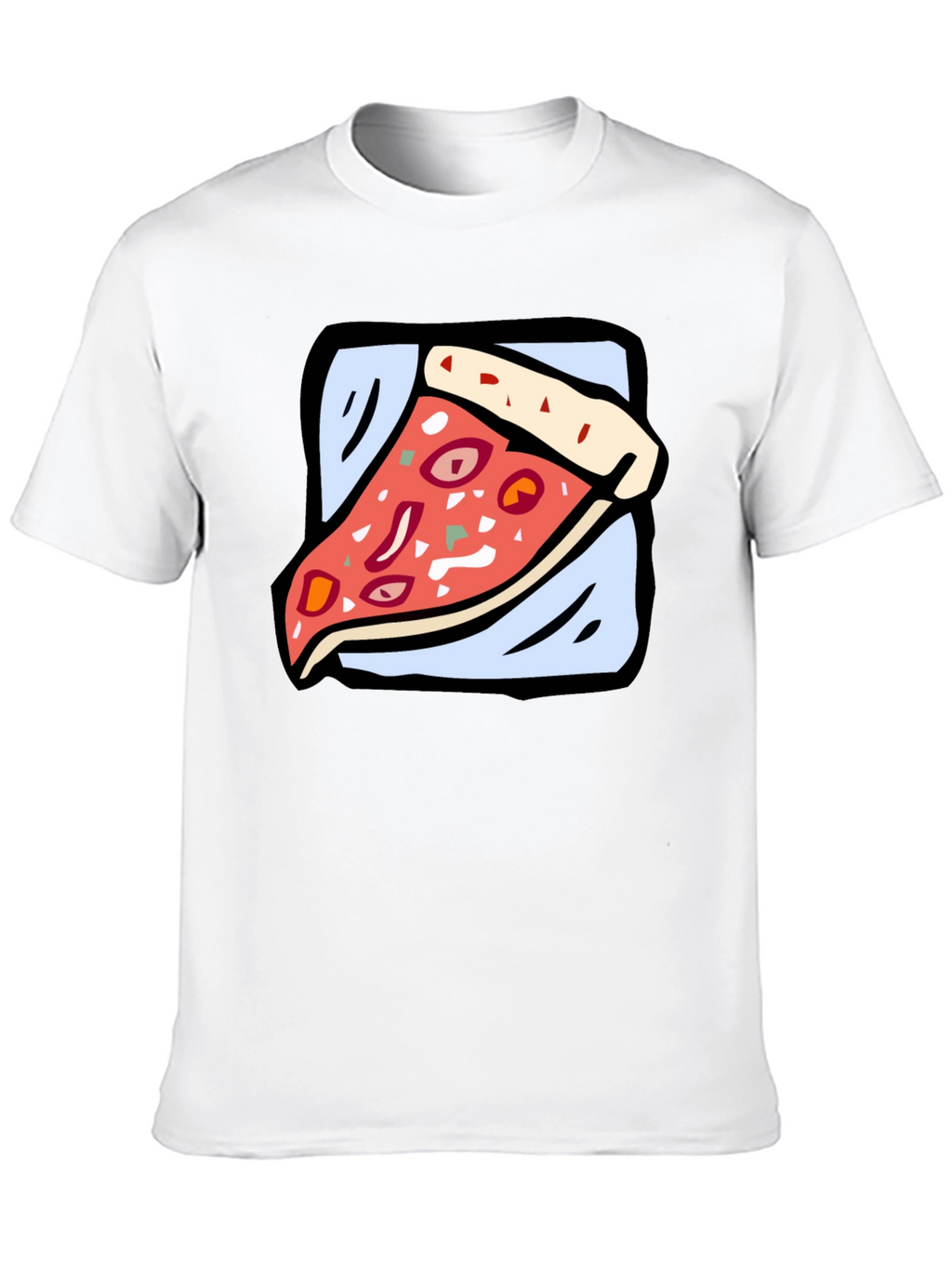 Pizza Slice Graphic Tee - Casual Comfort