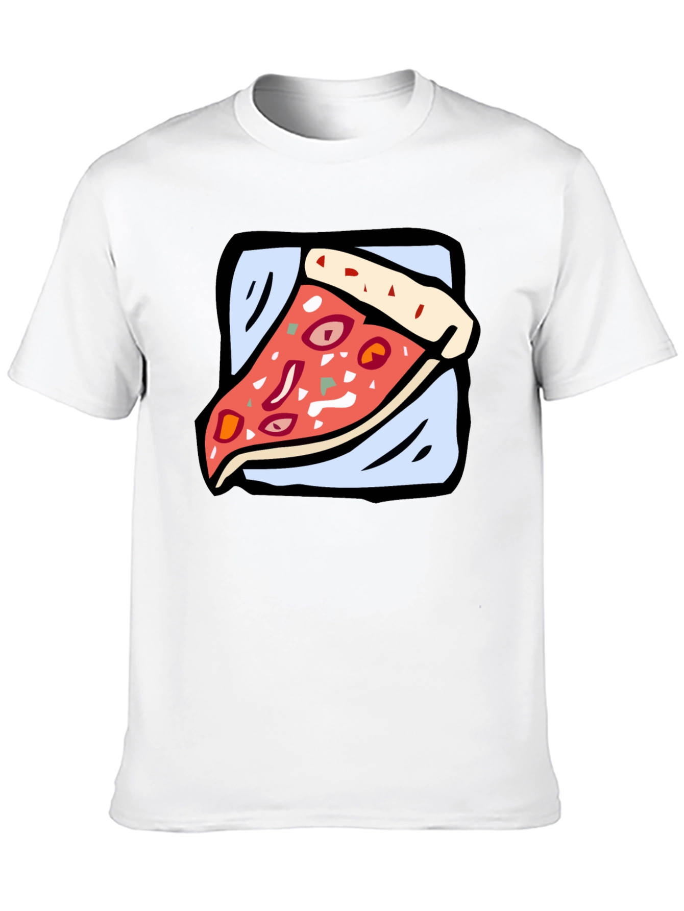 Pizza Slice Graphic Tee - Casual Comfort