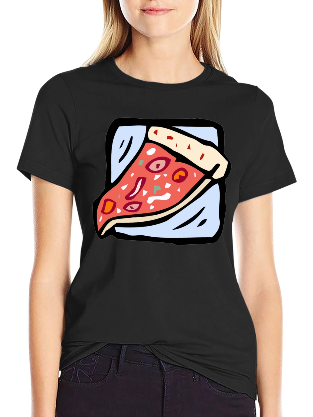 Pizza Slice Graphic Tee - Casual Comfort