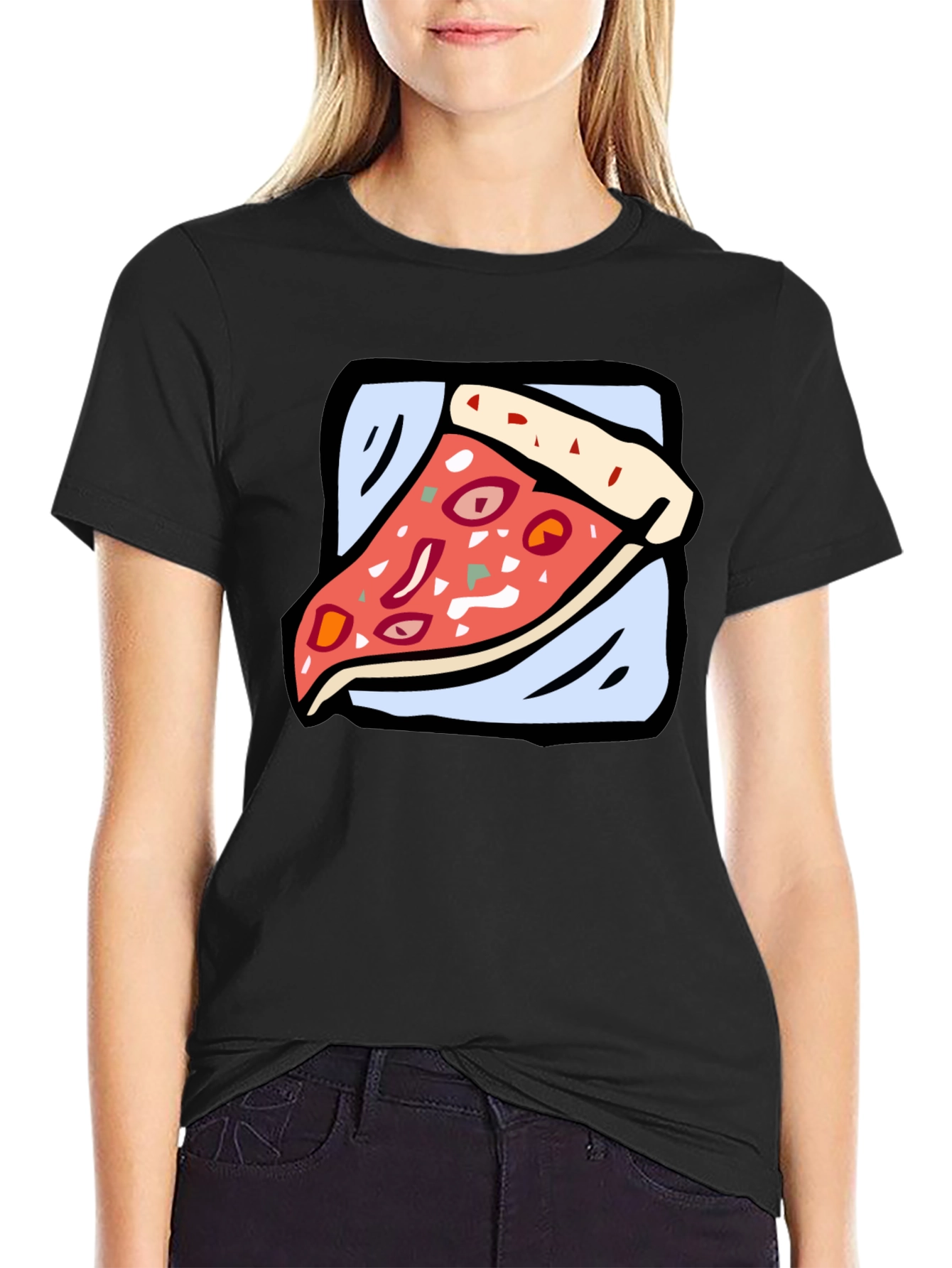 Pizza Slice Graphic Tee - Casual Comfort