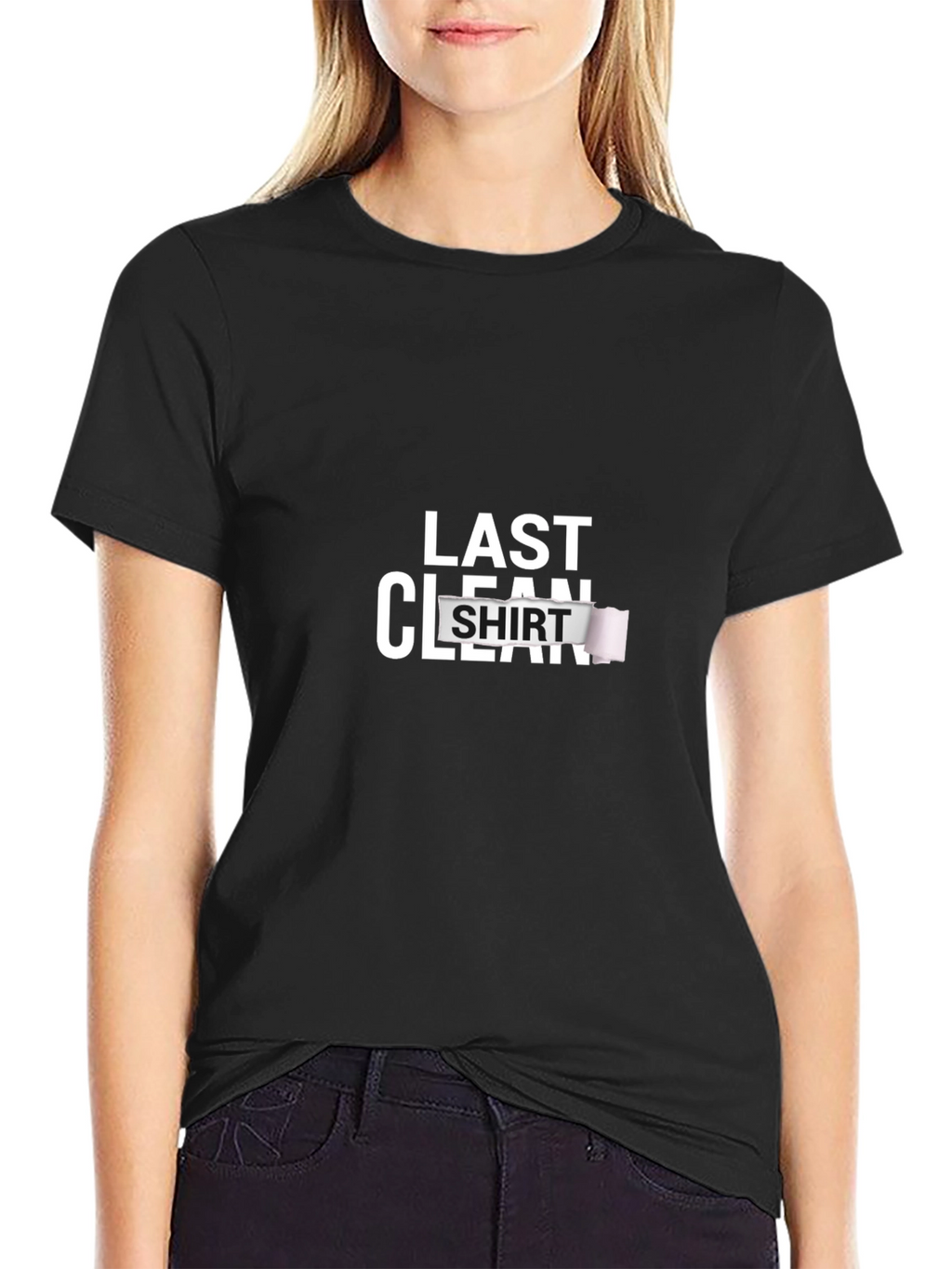 Last Clean Shirt Graphic Tee - Novelty T-Shirt
