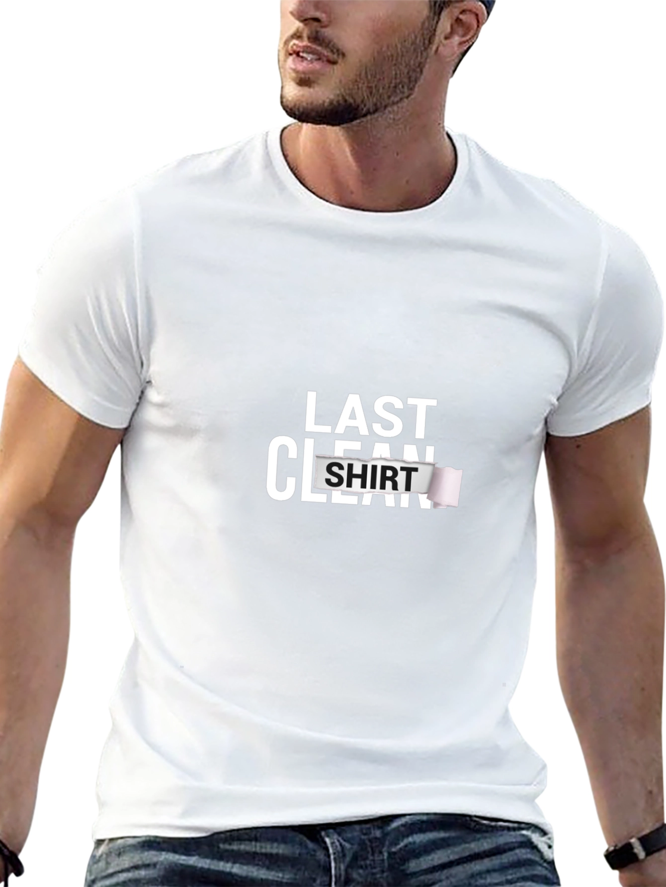 Last Clean Shirt Graphic Tee - Novelty T-Shirt