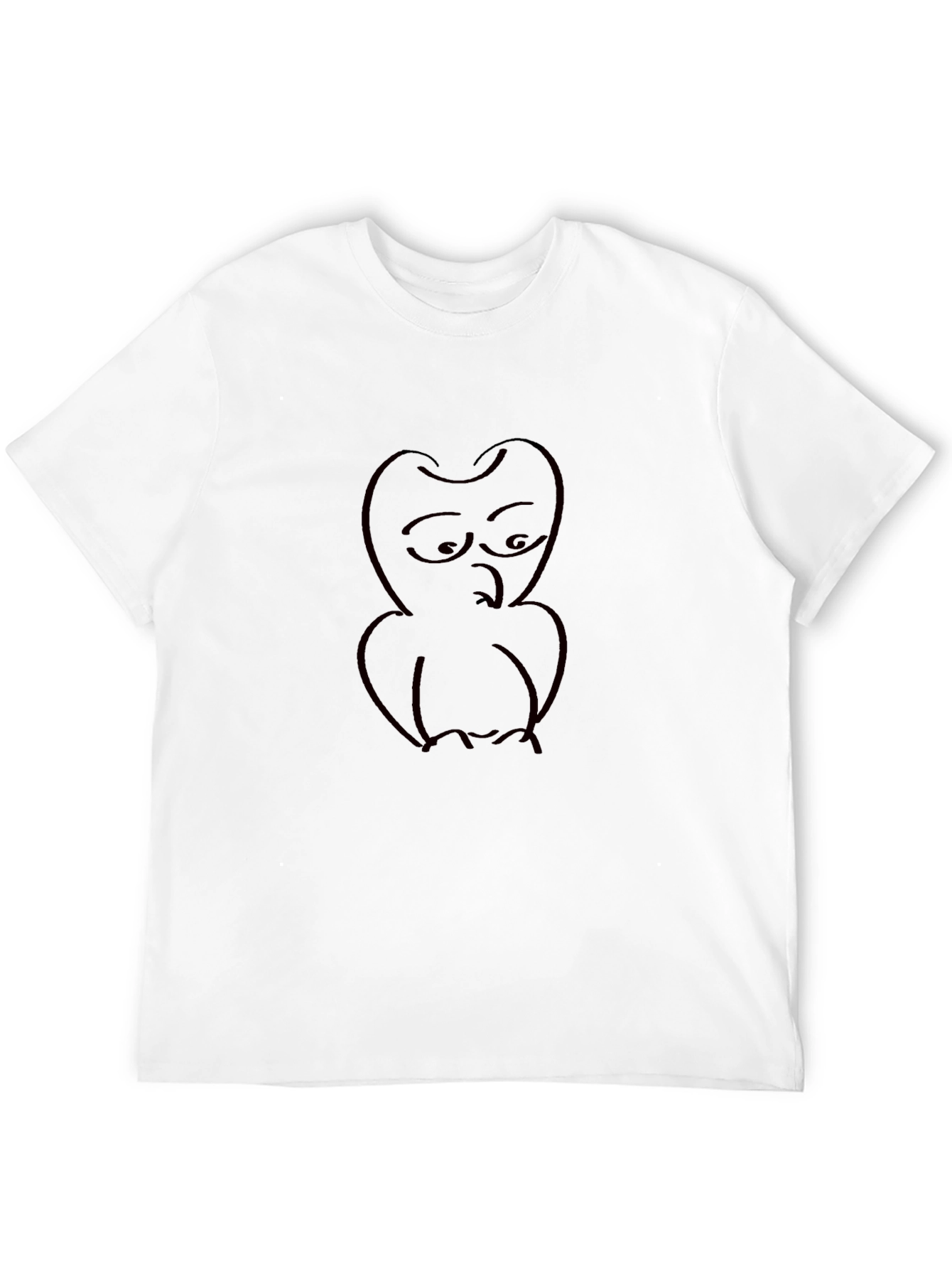 Unique Owl Graphic Black T-Shirt
