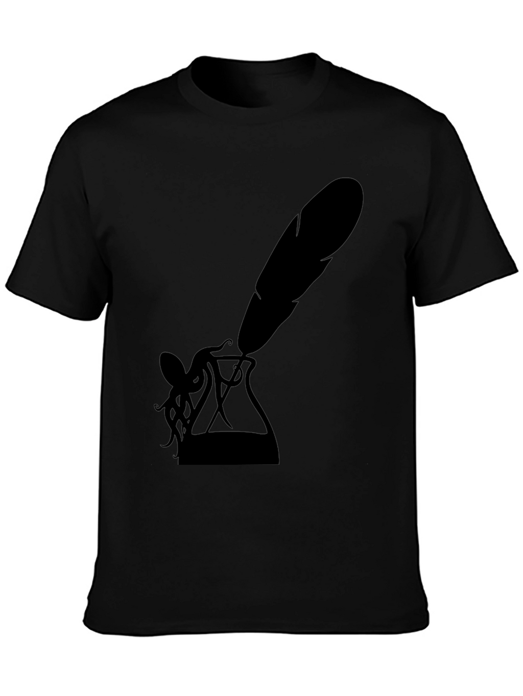 Mens Black Inkwell & Quill Graphic Tee