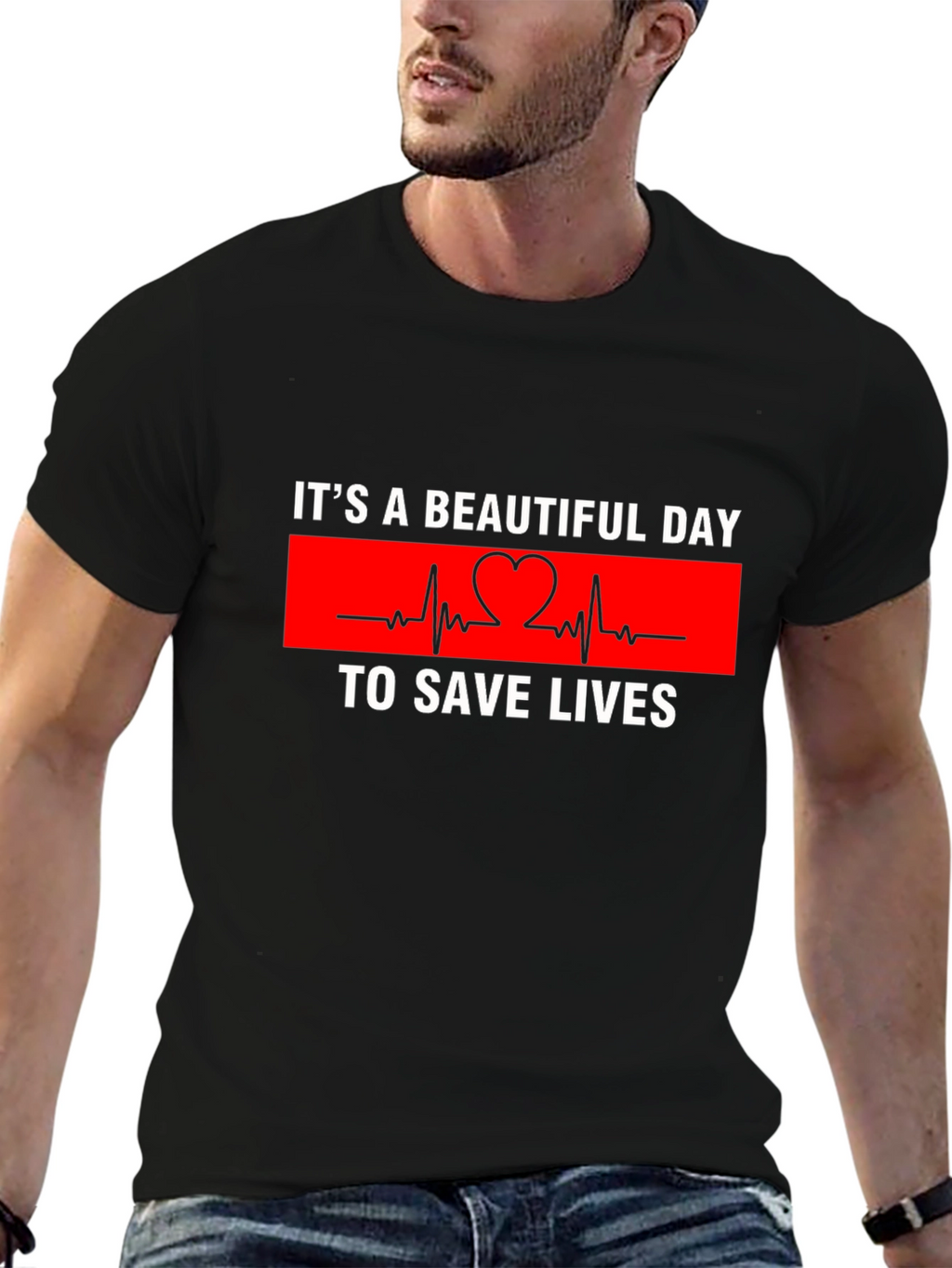 Its A Beautiful Day To Save Lives Graphic Tee