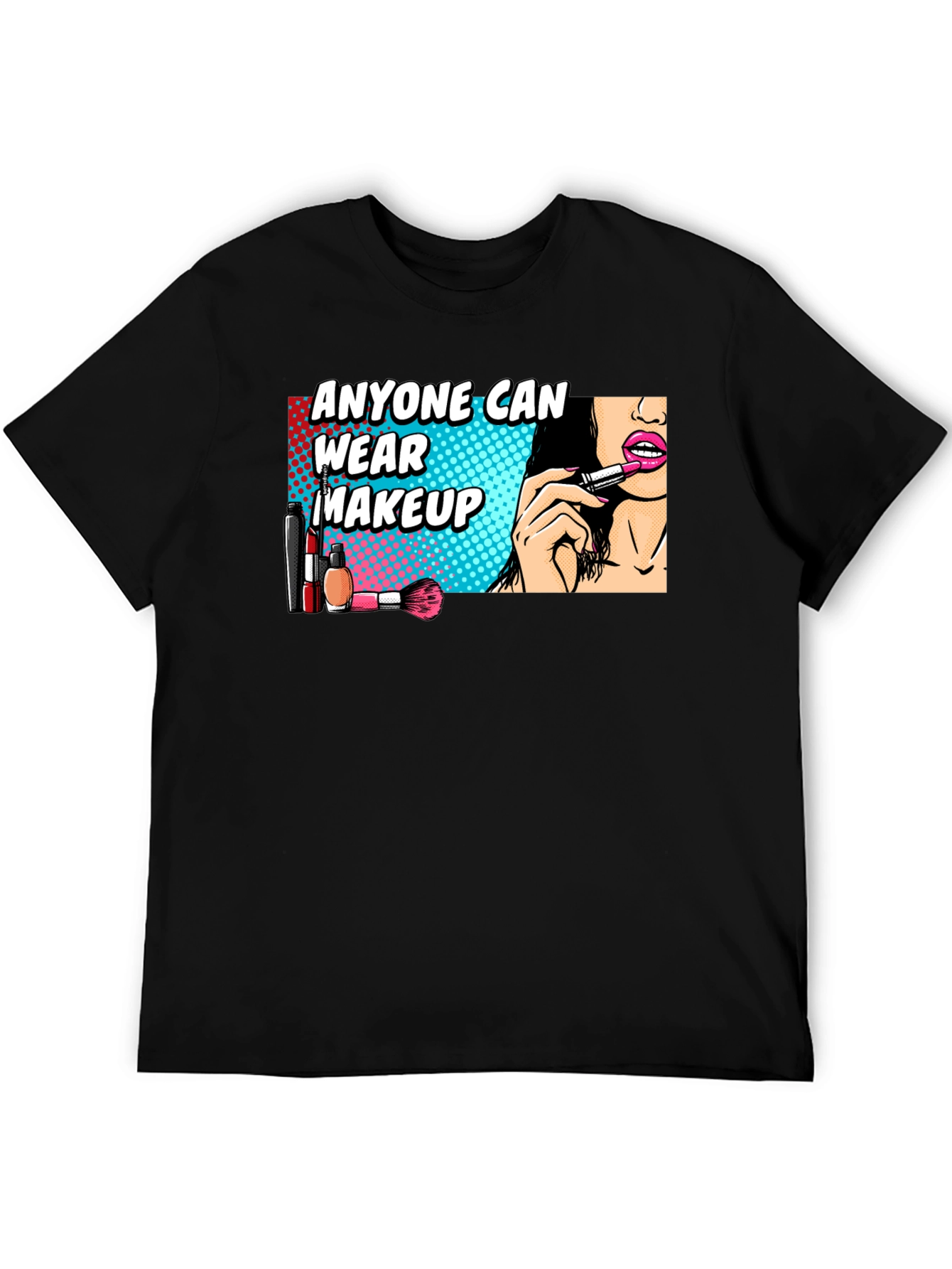 Anyone Can Wear Makeup Graphic Tee