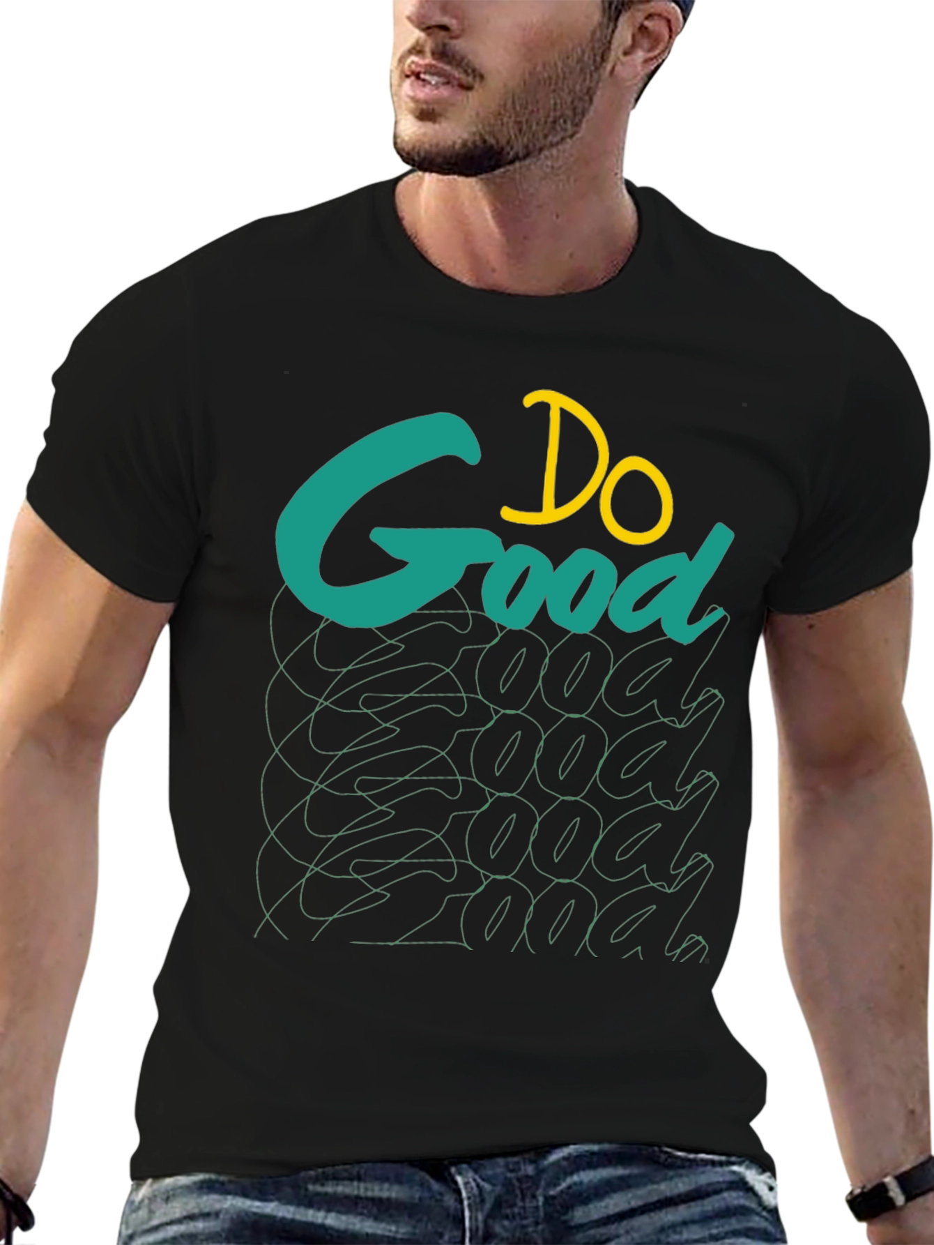 Do Good Graphic Tee - Black Cotton T-Shirt
