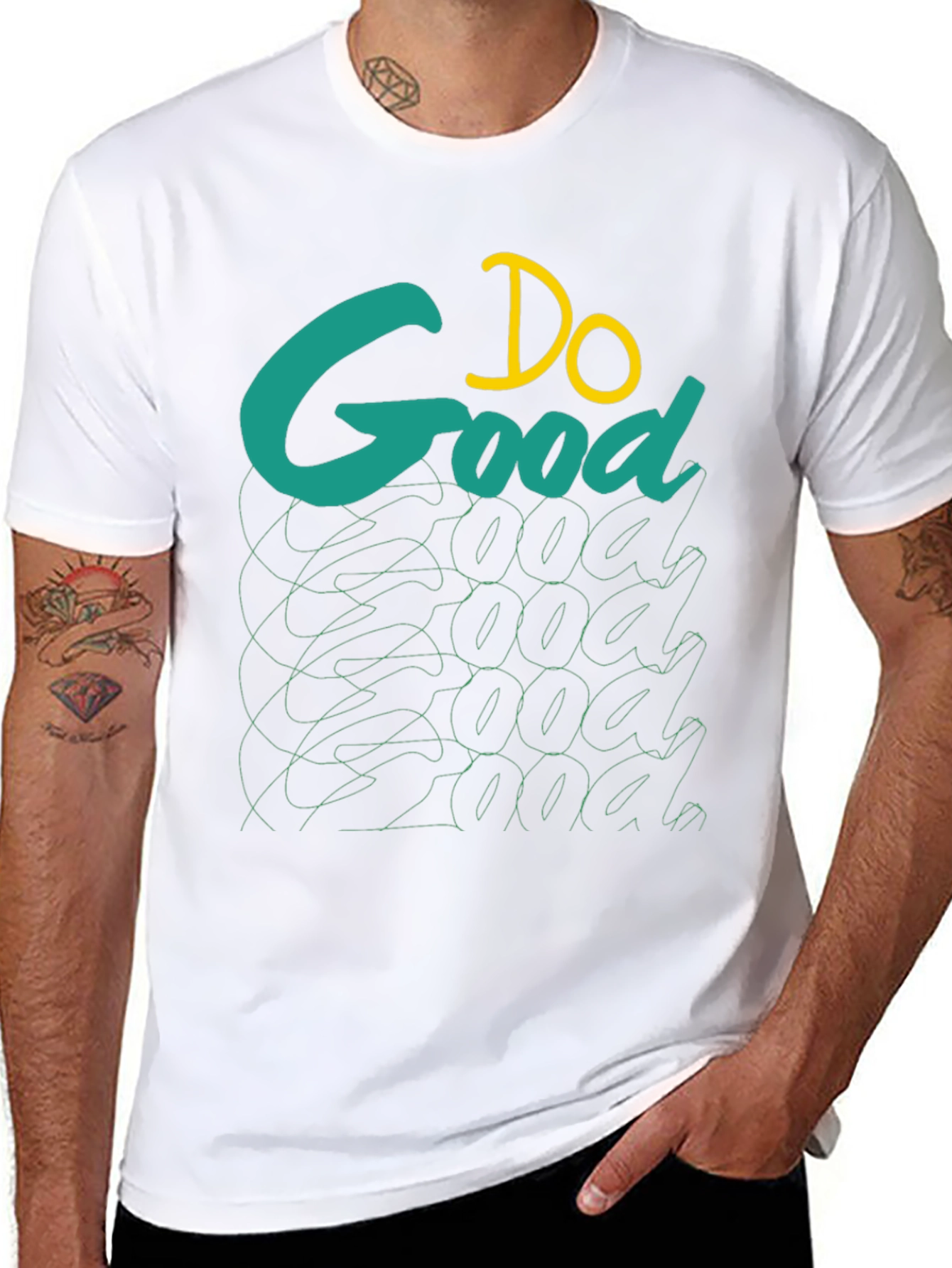 Do Good Graphic Tee - Black Cotton T-Shirt