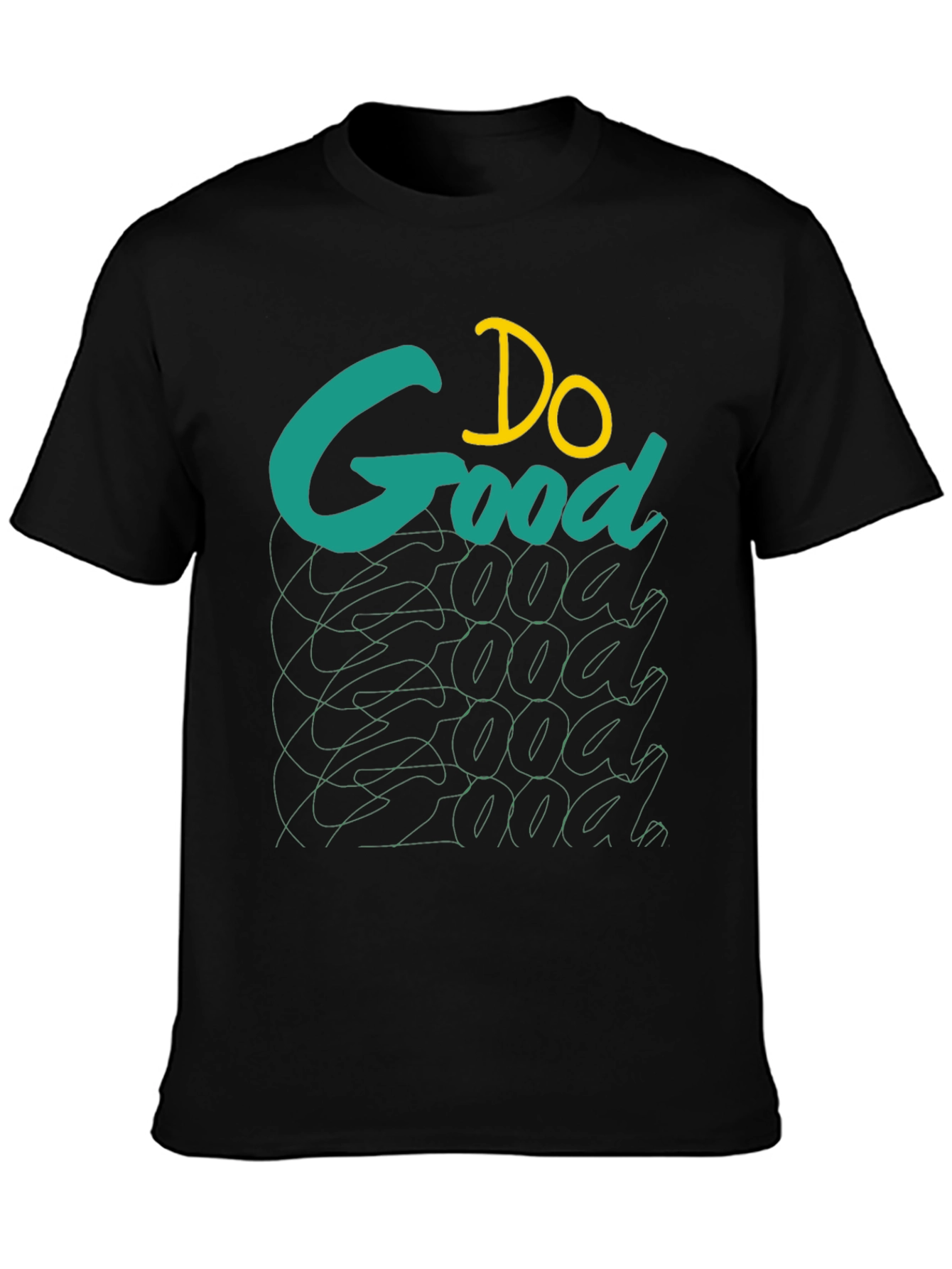 Do Good Graphic Tee - Black Cotton T-Shirt