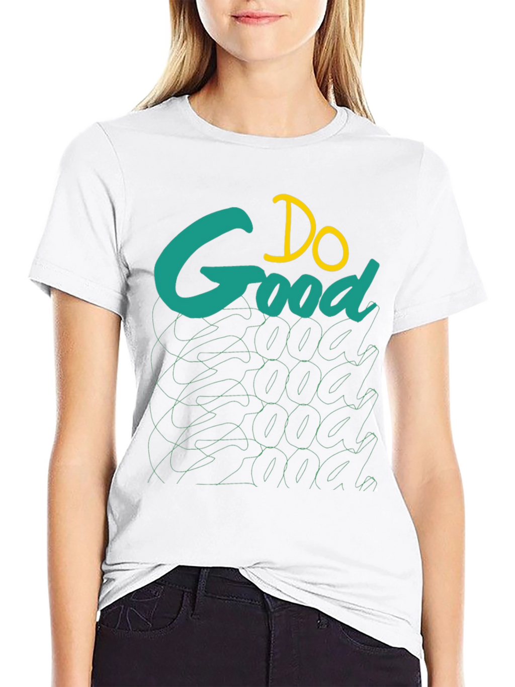 Do Good Graphic Tee - Black Cotton T-Shirt